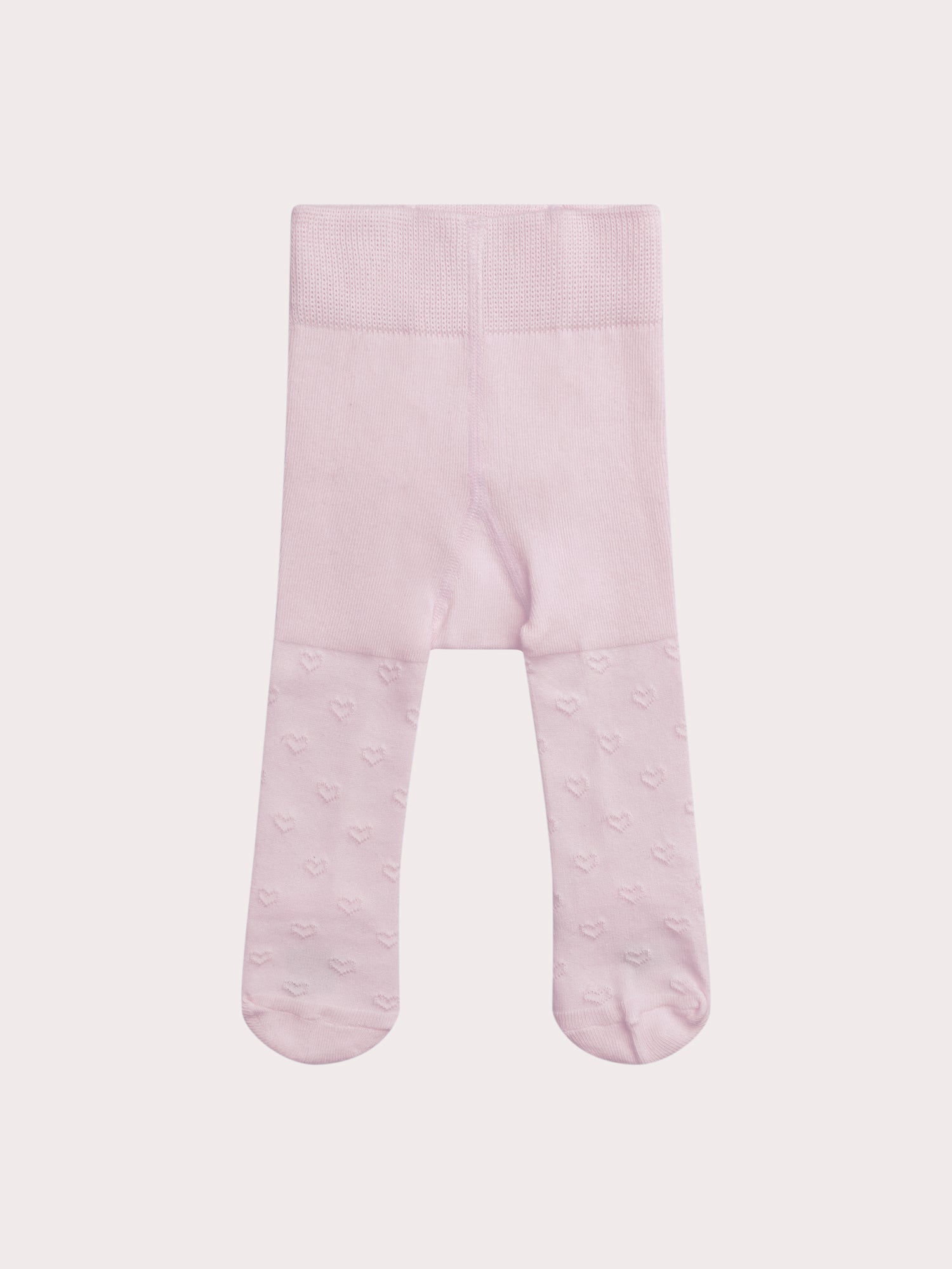 Pink Tights with Heart Cutouts for Baby Girl
