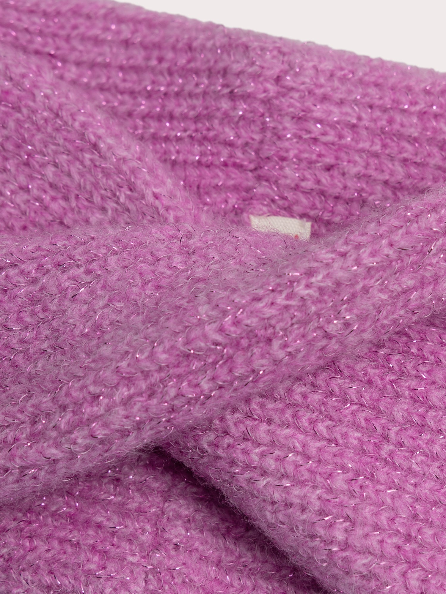 Purple Glitter Snood for Baby Girl