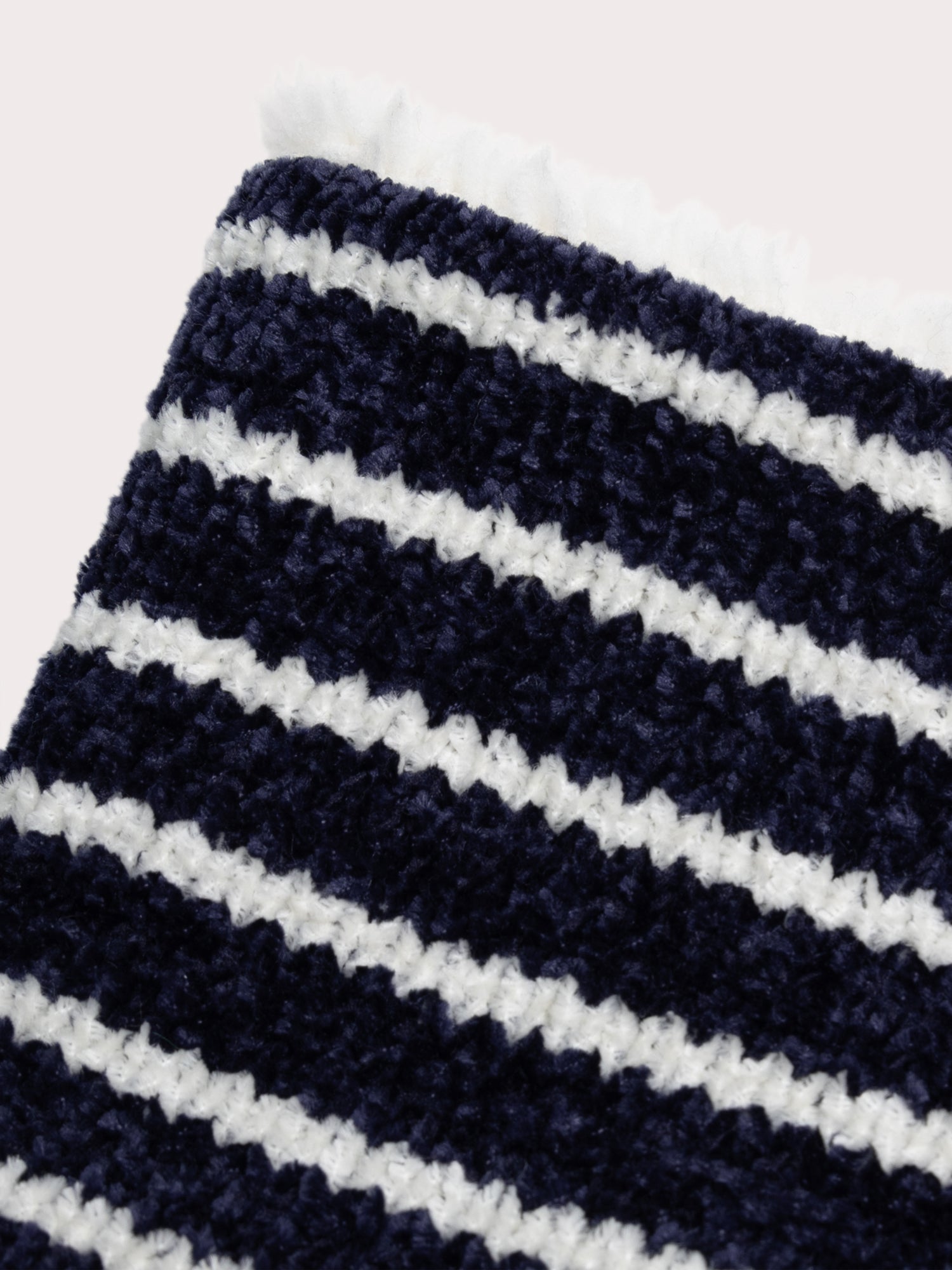 Striped snood for baby boy