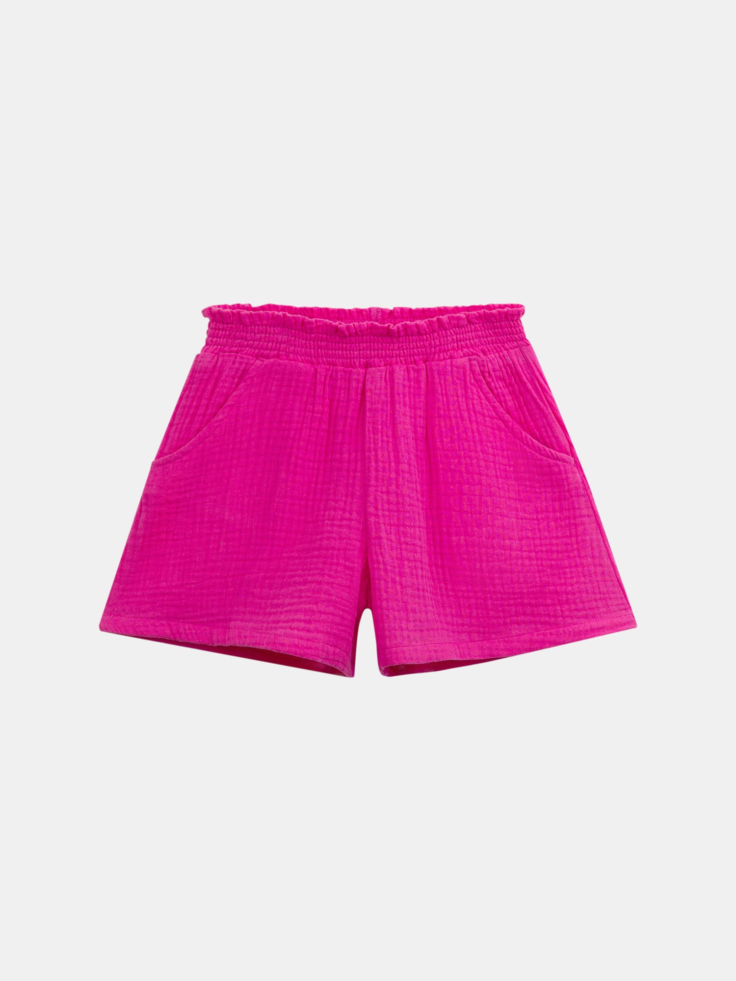 Pink shorts with pockets for girls