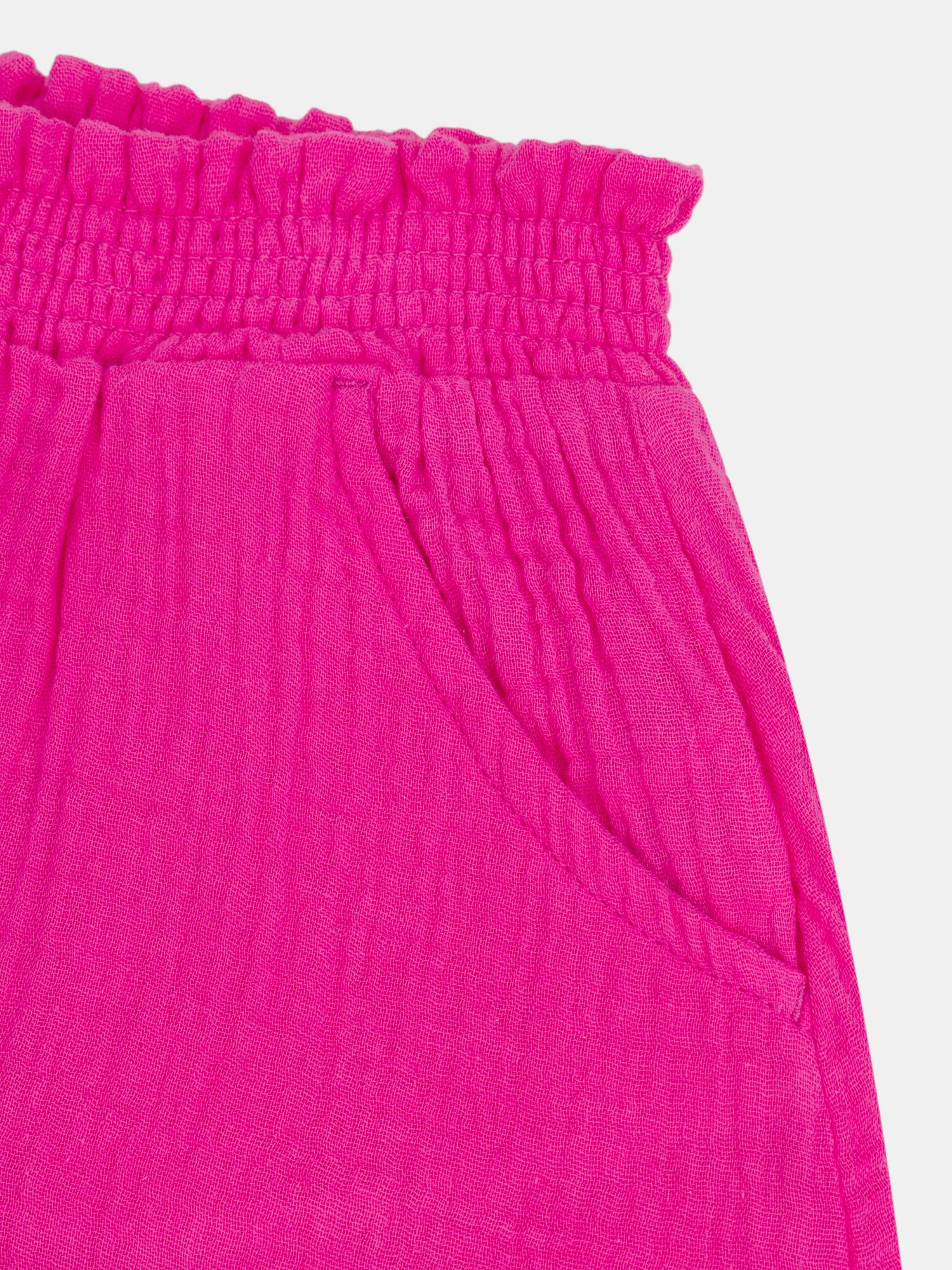 Pink shorts with pockets for girls