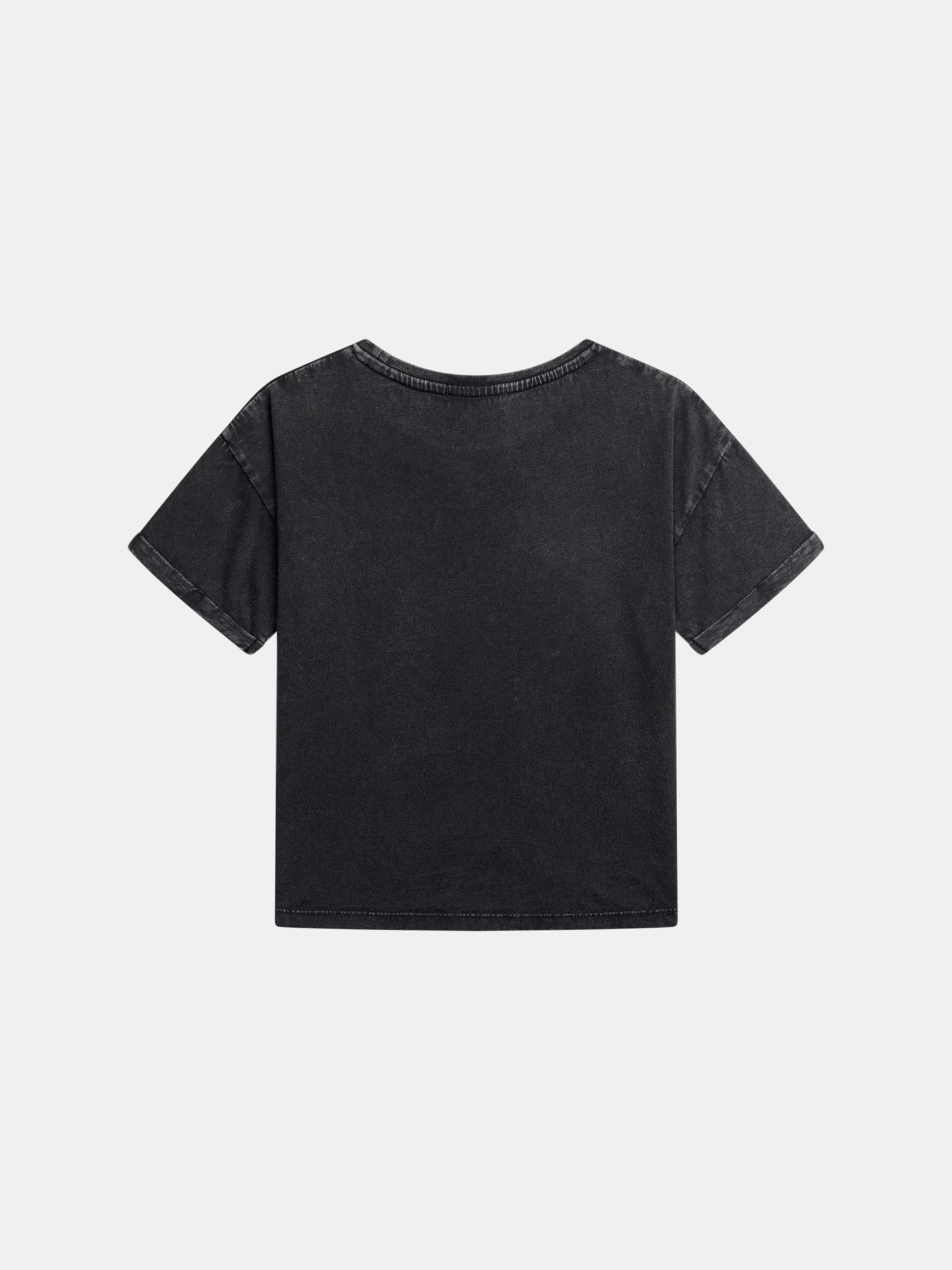 Dark grey unicorn animation t-shirt for girls