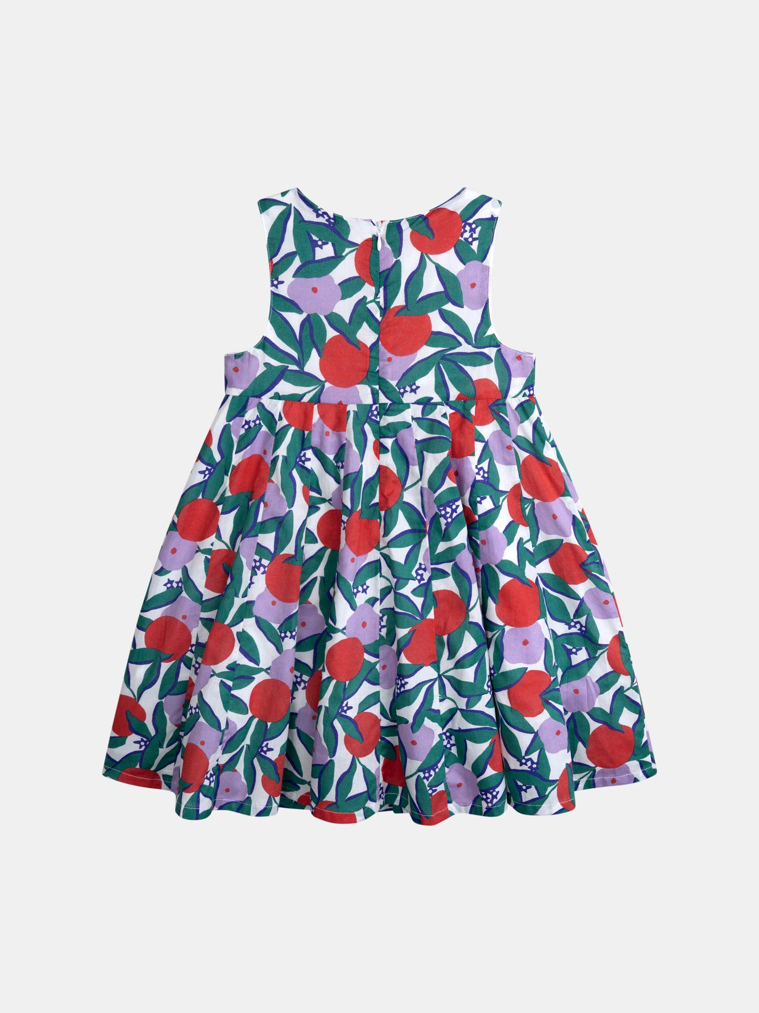 Sleeveless floral dress for girls