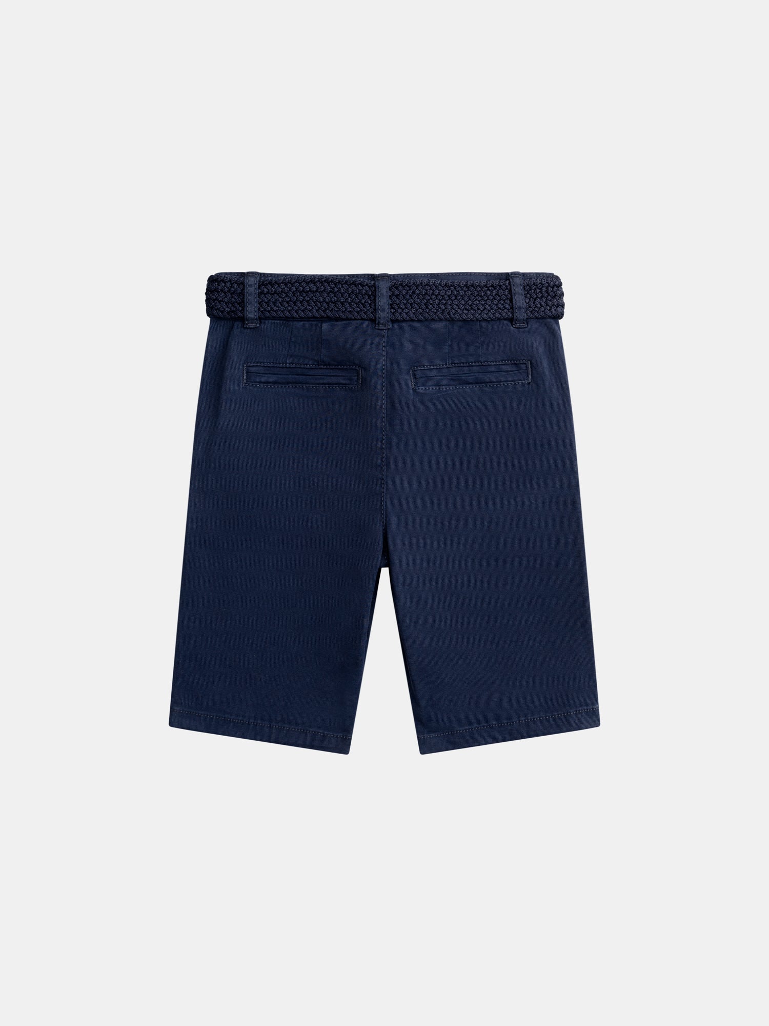 Dark blue shorts with belt for boys