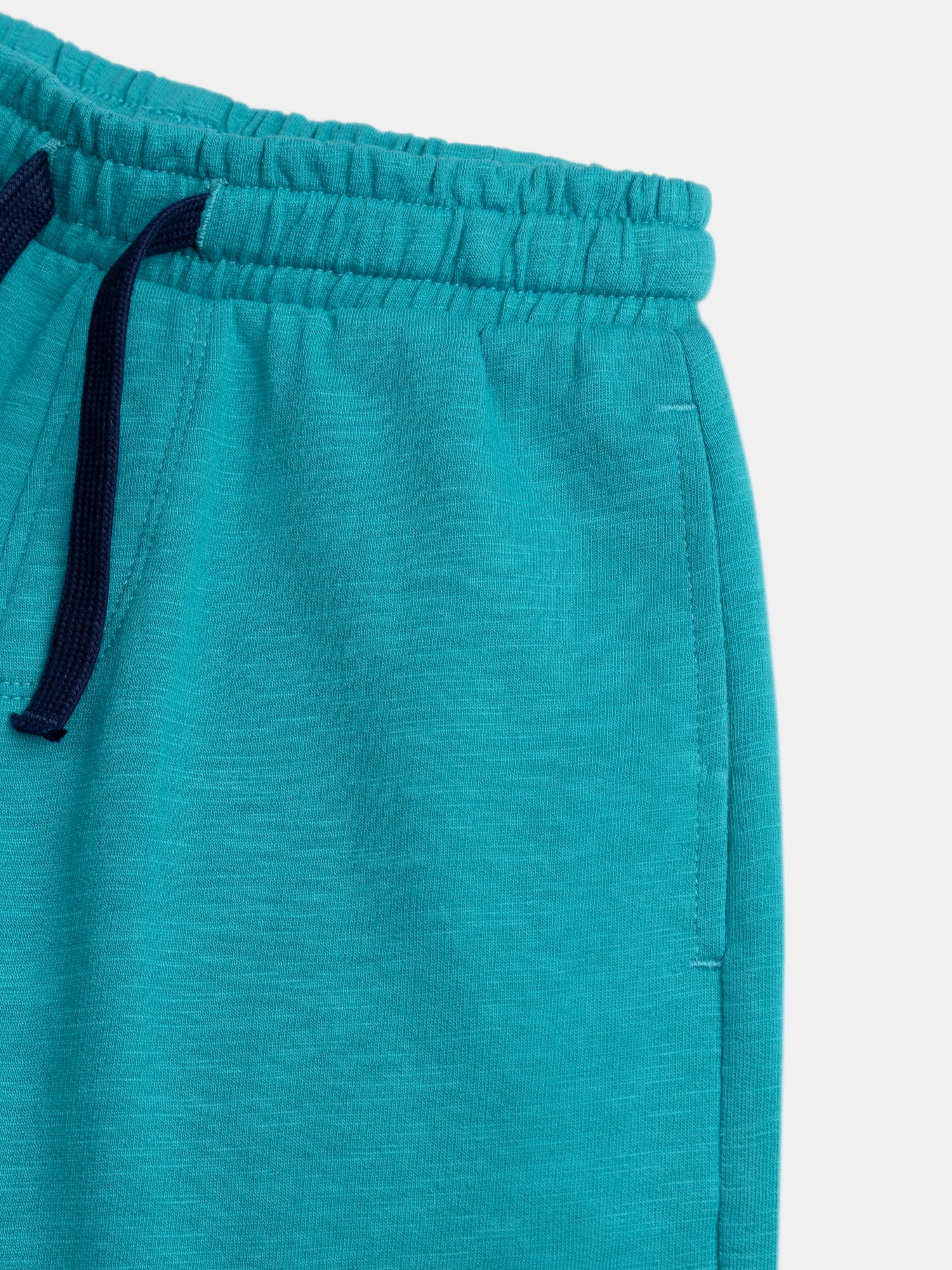 Turquoise Shorts with Pockets for Boys