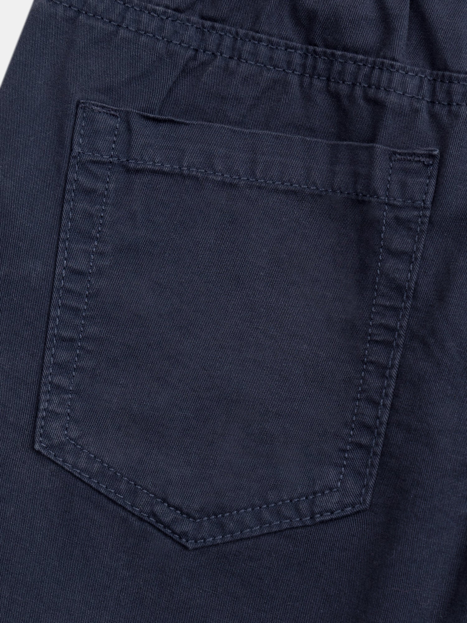 Navy shorts with front and back pockets for boys