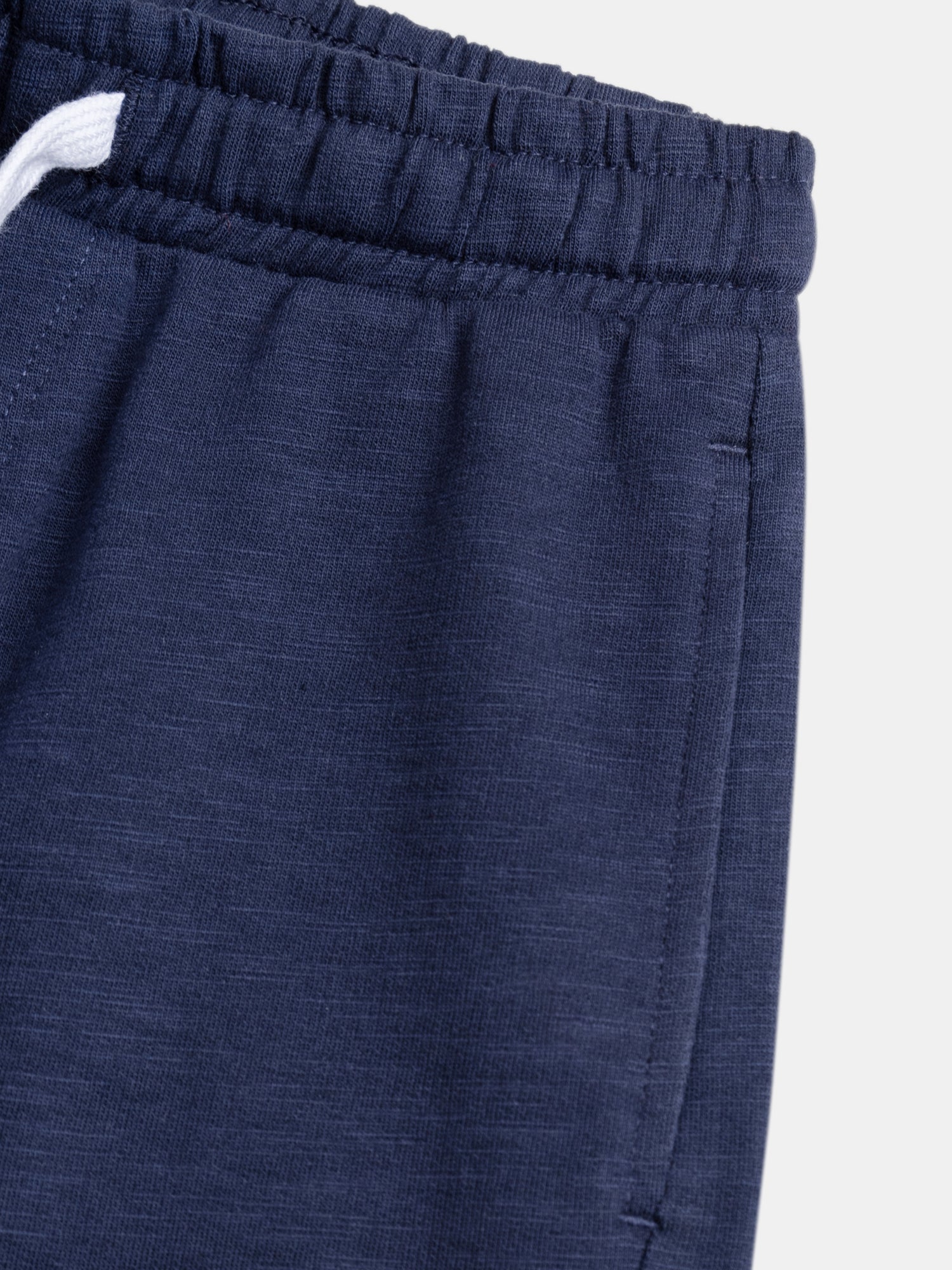 Navy Shorts with Beach Animation for Boys