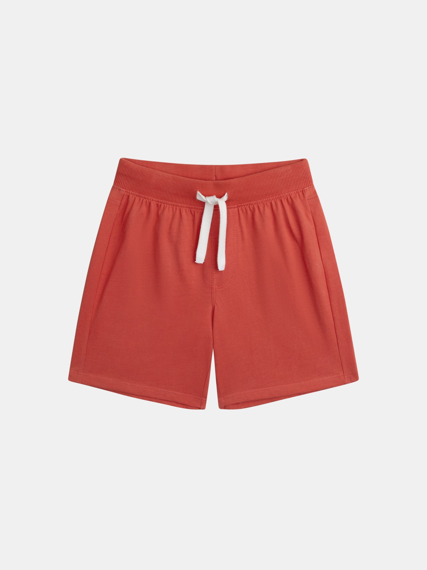 Ecru t-shirt and red shorts set with animation for boy