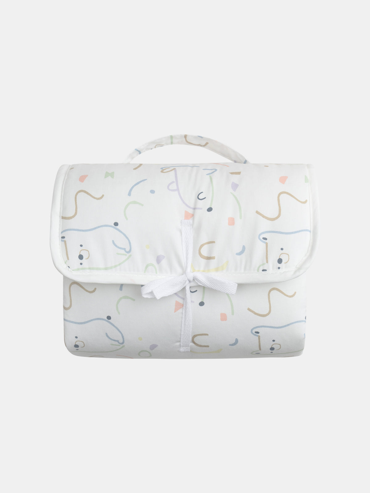 Changing mat with fancy print for newborns