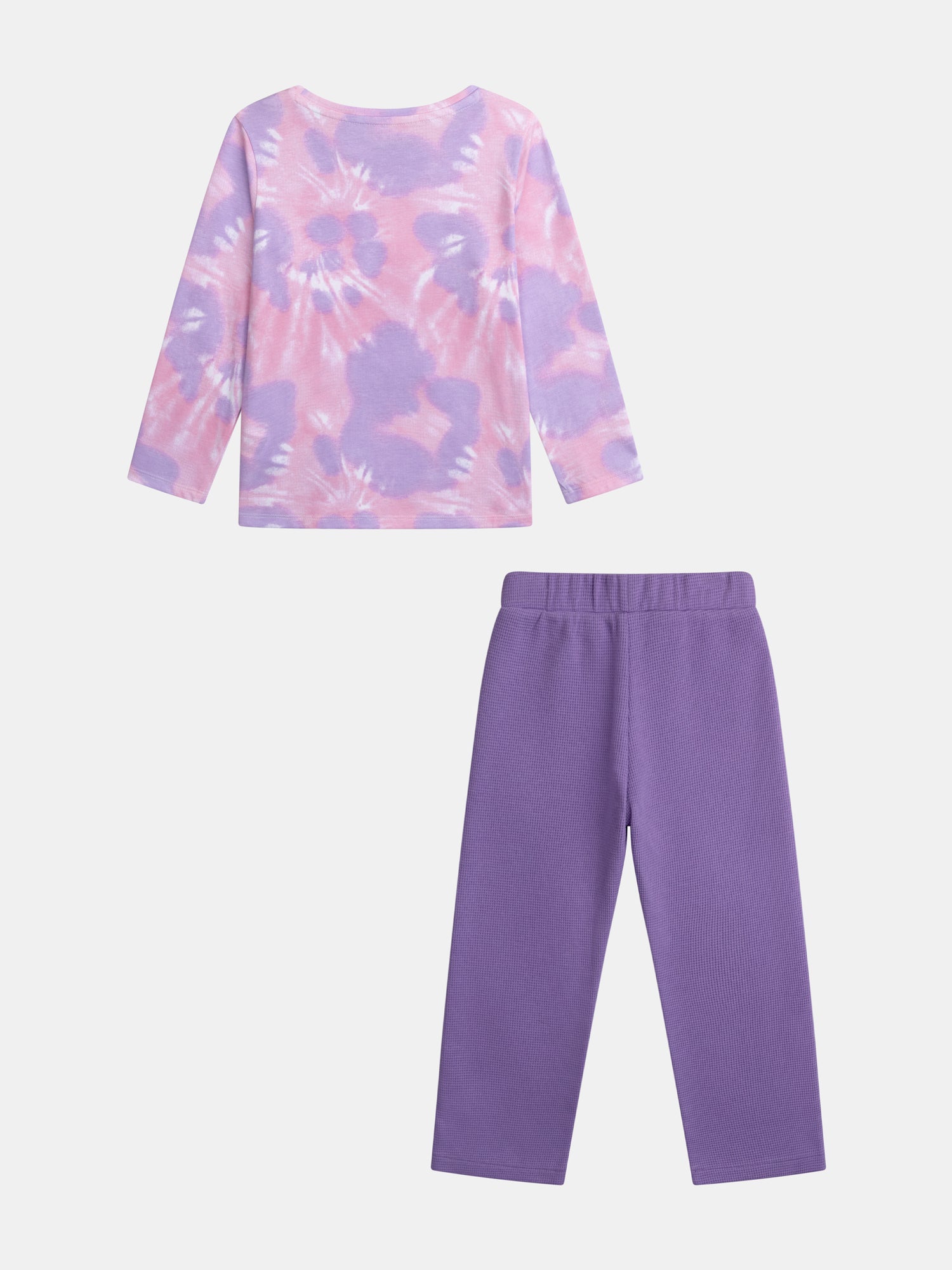 Purple Tie-Dye Pyjama with 'Poney Skateboarding Fever' for Girl