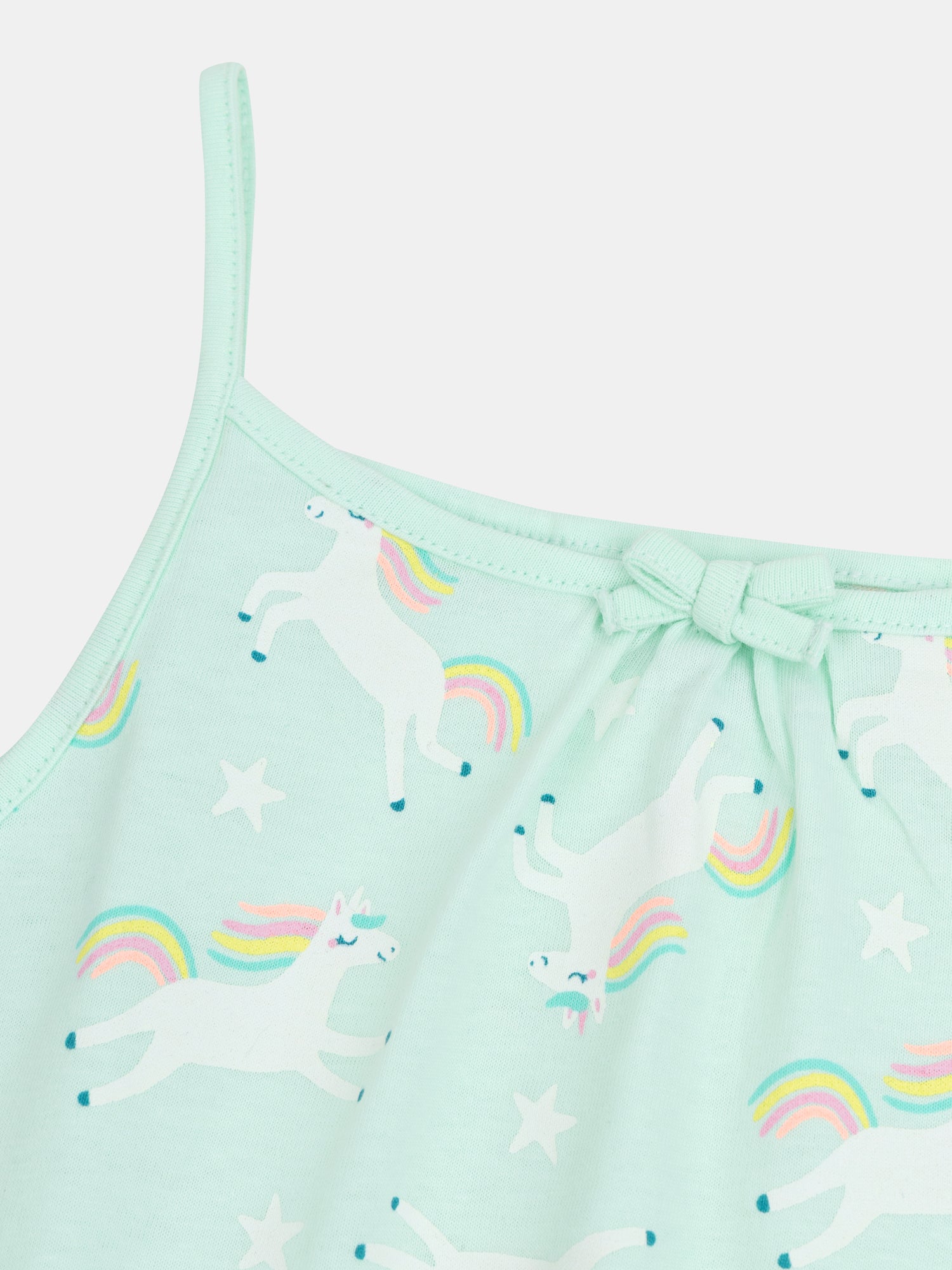 Phosphorescent Nightgown Printed with "Magical Unicorns" for Girl