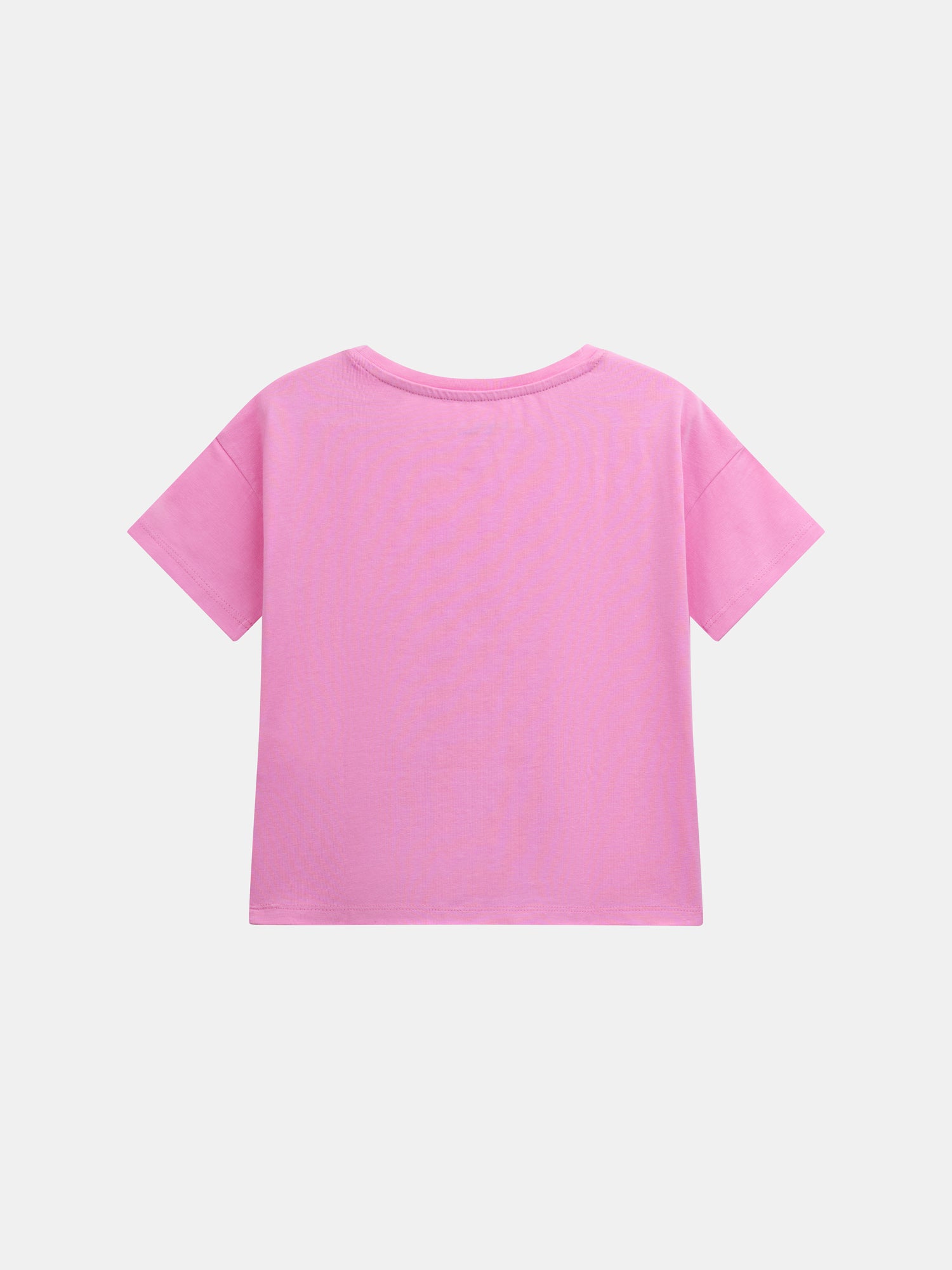 Short pink pajama with "Playa Fiesta" print for girls