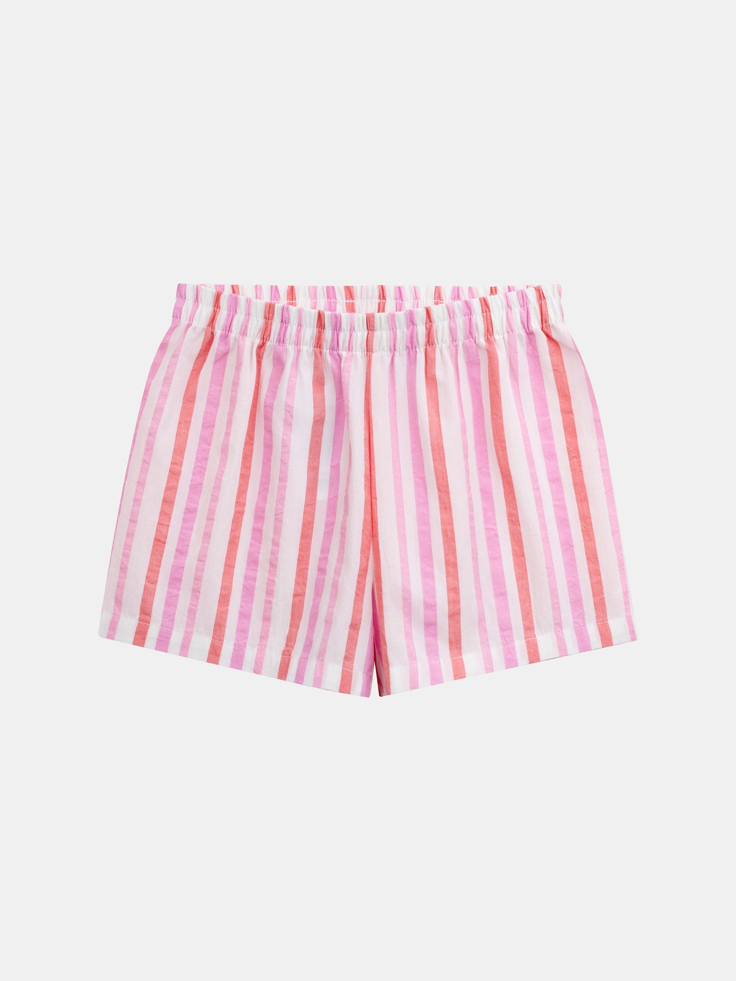 Short pink pajama with "Playa Fiesta" print for girls