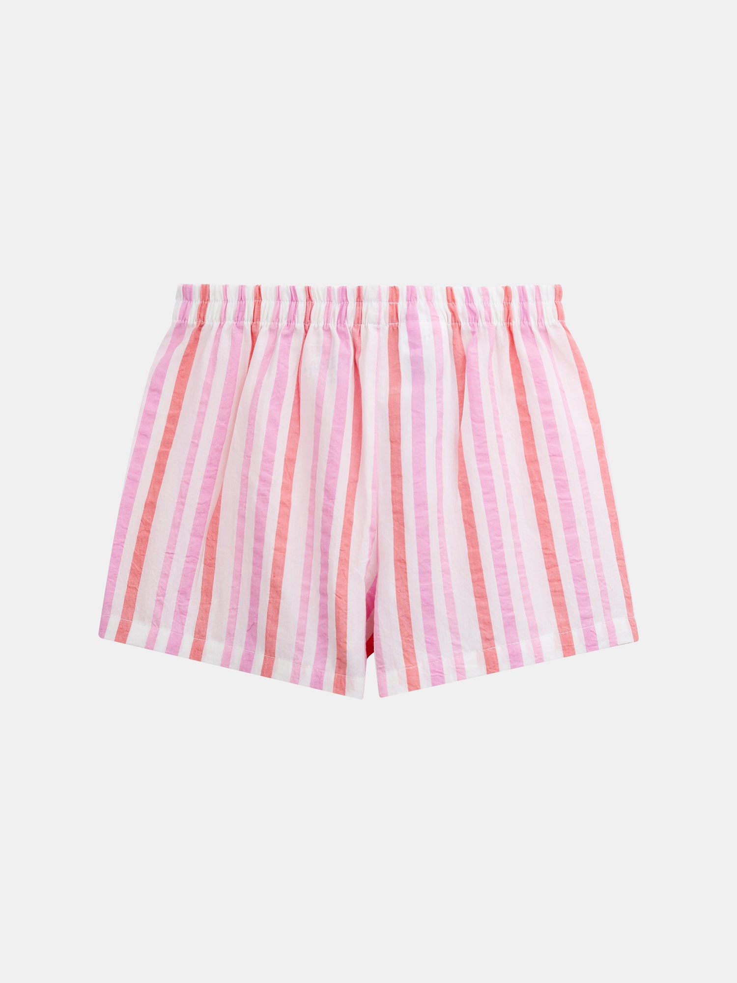 Short pink pajama with "Playa Fiesta" print for girls