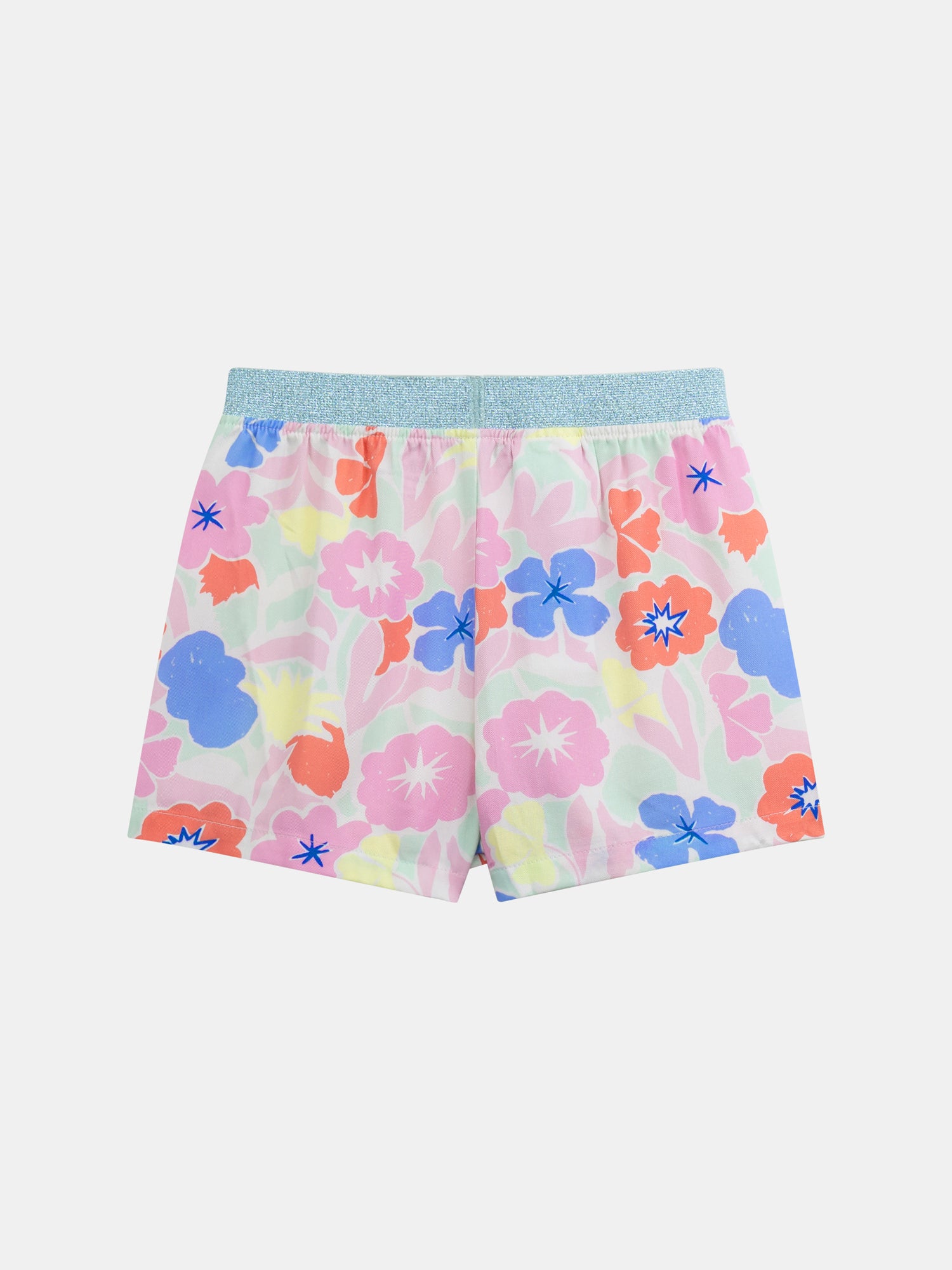 Short phosphorescent pajamas with "Exotic Mood" print for girls
