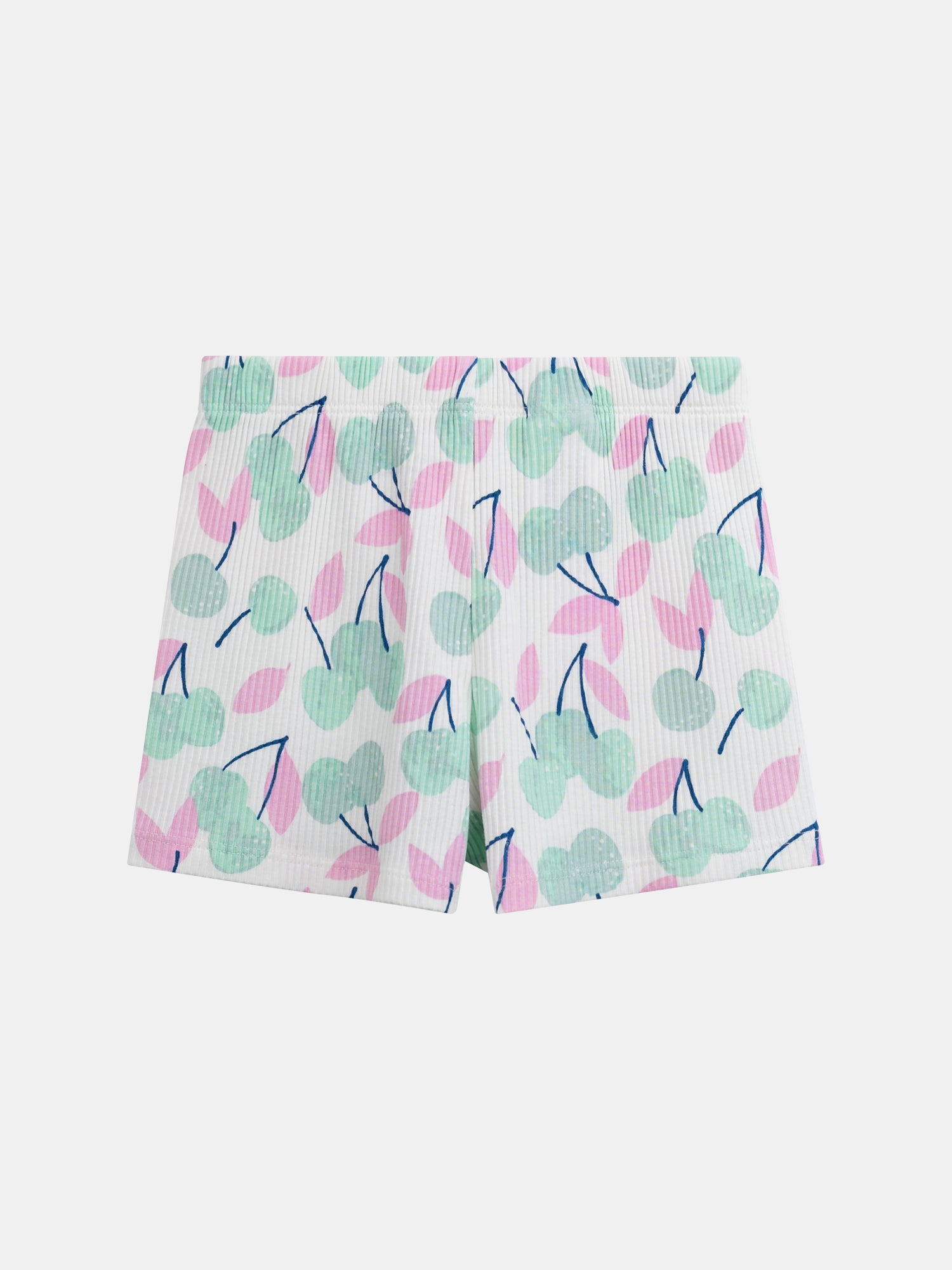 Short pajama tank top with "Pastel Cherries" print for girls