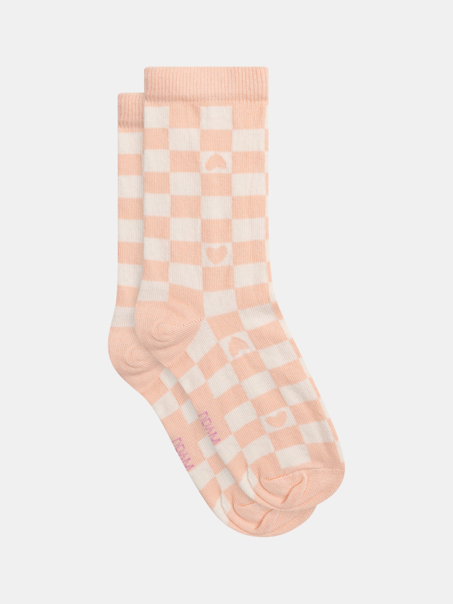 Pink Checkered Socks for Girl
