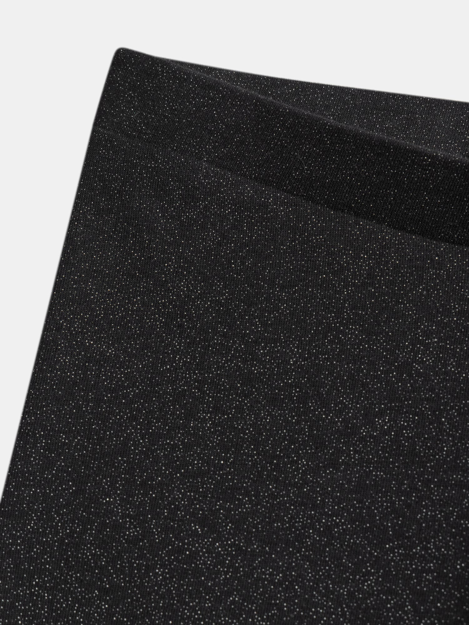 Dark Gray Glitter Leggings for Girls