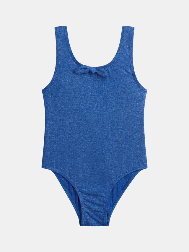 Shiny One-Piece Swimsuit for Girls
