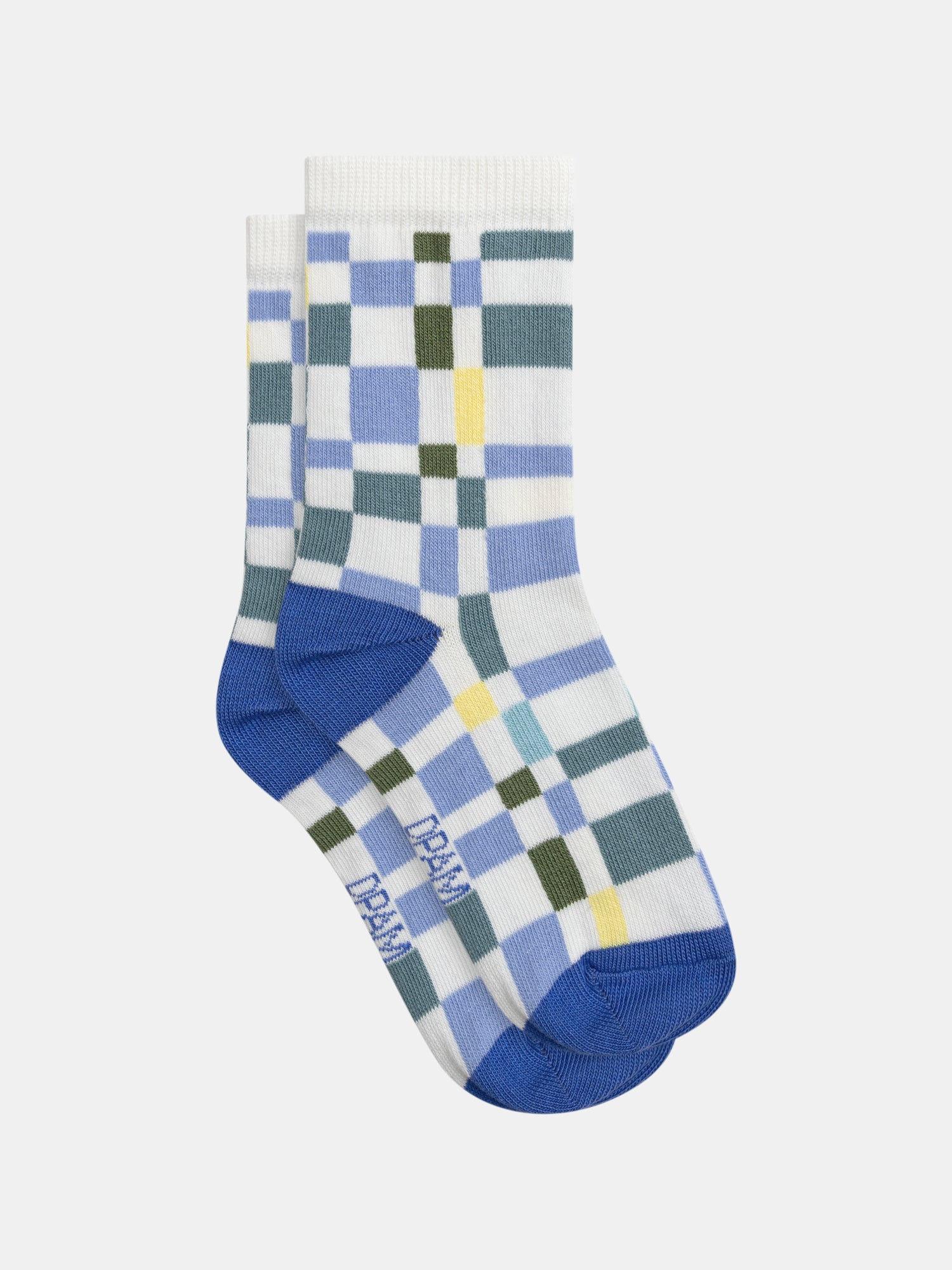 Socks with check pattern for boys