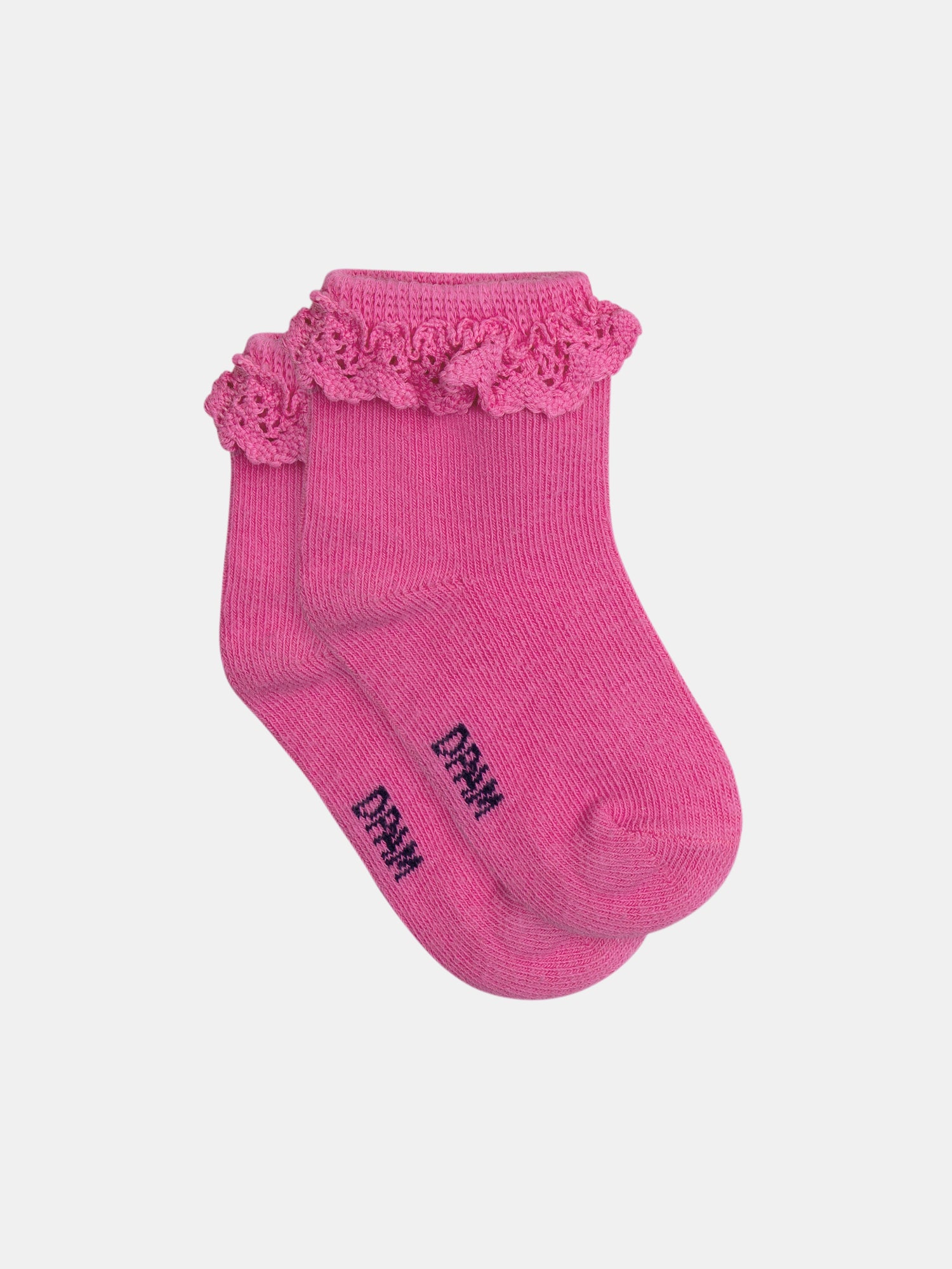 Lilac lace socks for baby girls