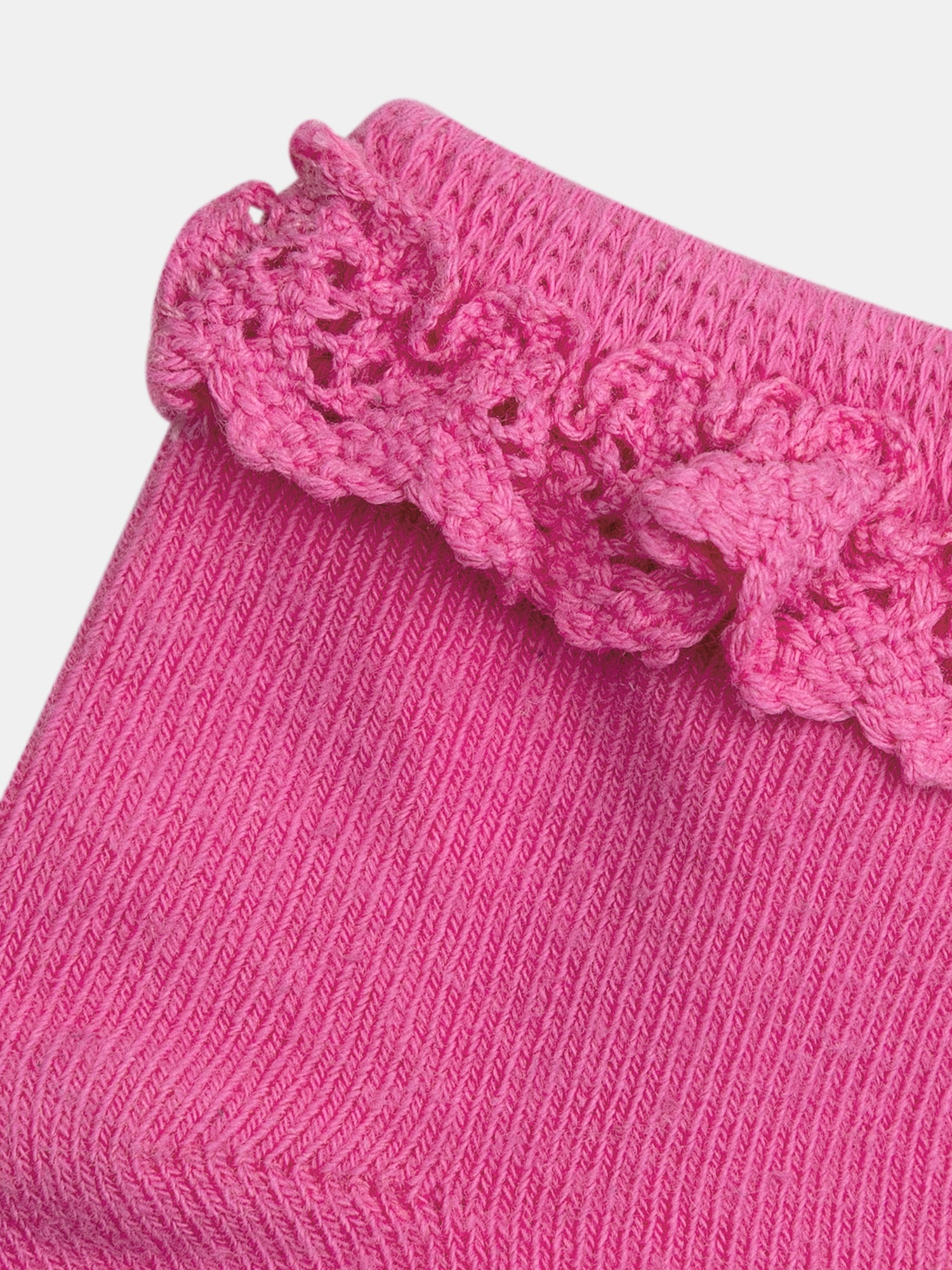 Lilac lace socks for baby girls