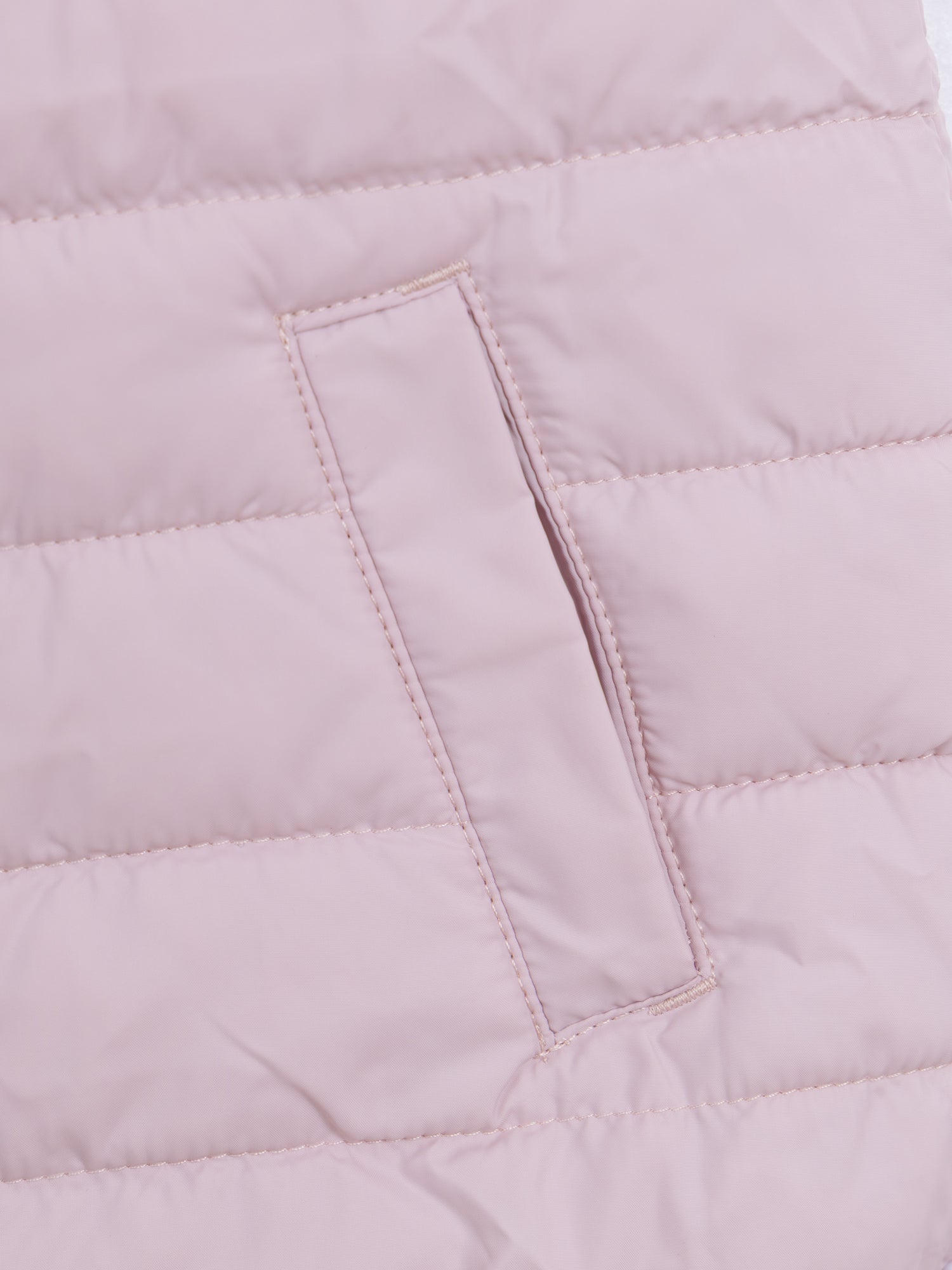 Reversible sleeveless down jacket for girls