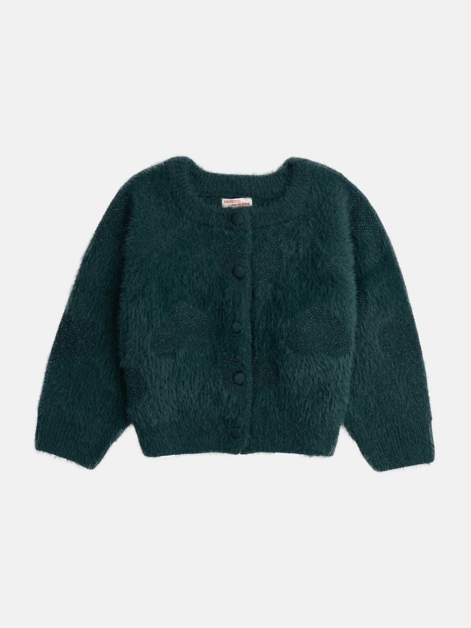 Green Cardigan with Heart Details for Girls