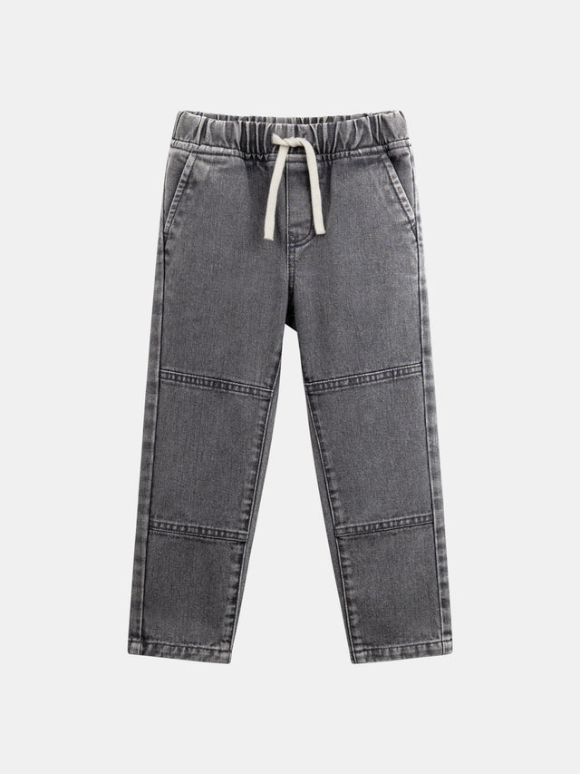 Gray Denim Jeans with Pockets for Boys