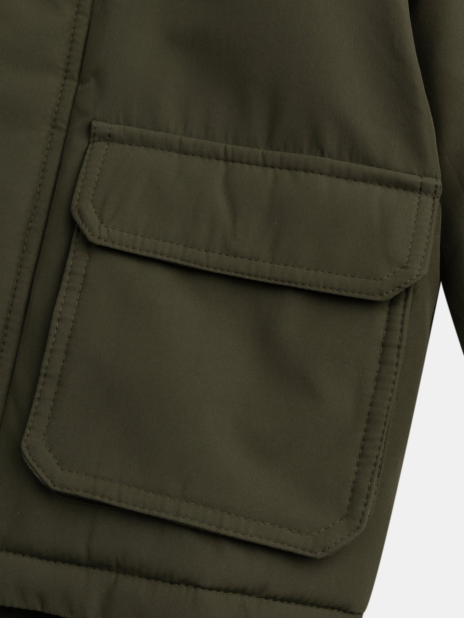 Green Parka with Sherpa Lining for Boys