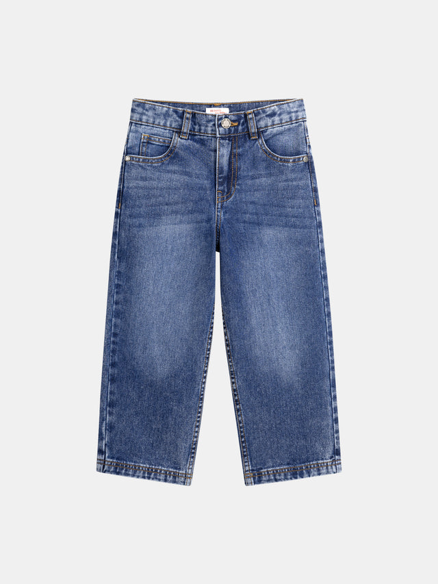 Baggy Blue Denim Jeans with Pockets for Boys