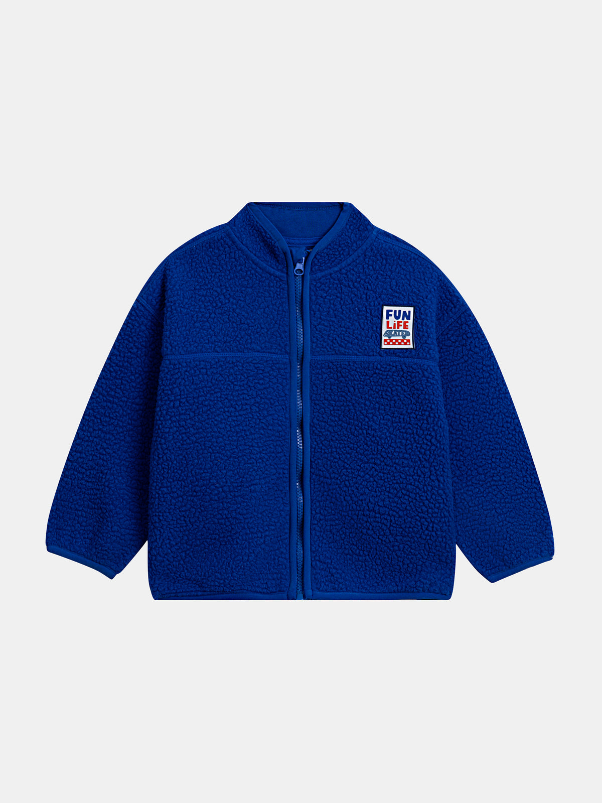 Zipped blue vest for boys