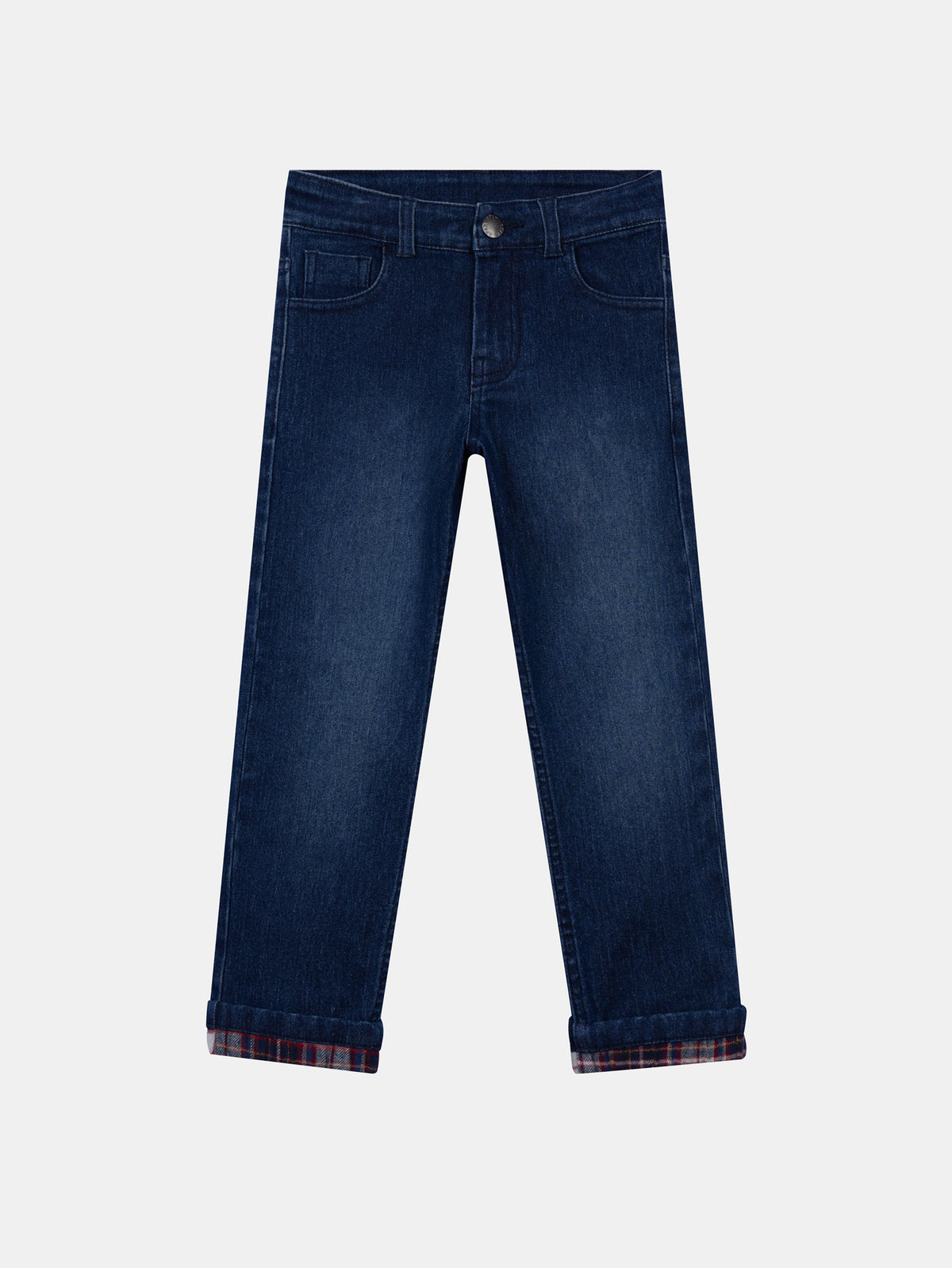 Blue denim jeans with pockets for boys