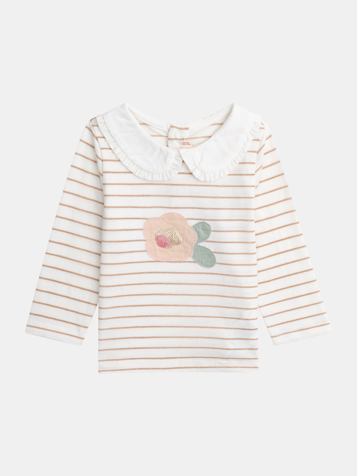 Striped Glitter Bralette "Wild Campus" for Baby Girl
