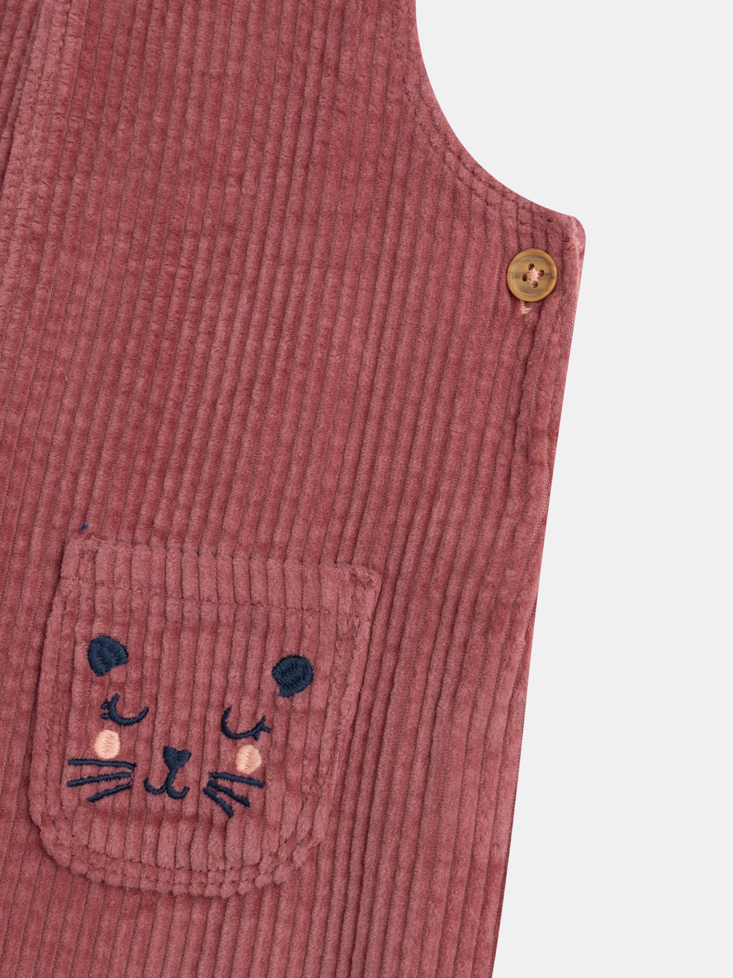 Pink Overall "Wild Campus" for Baby Girls