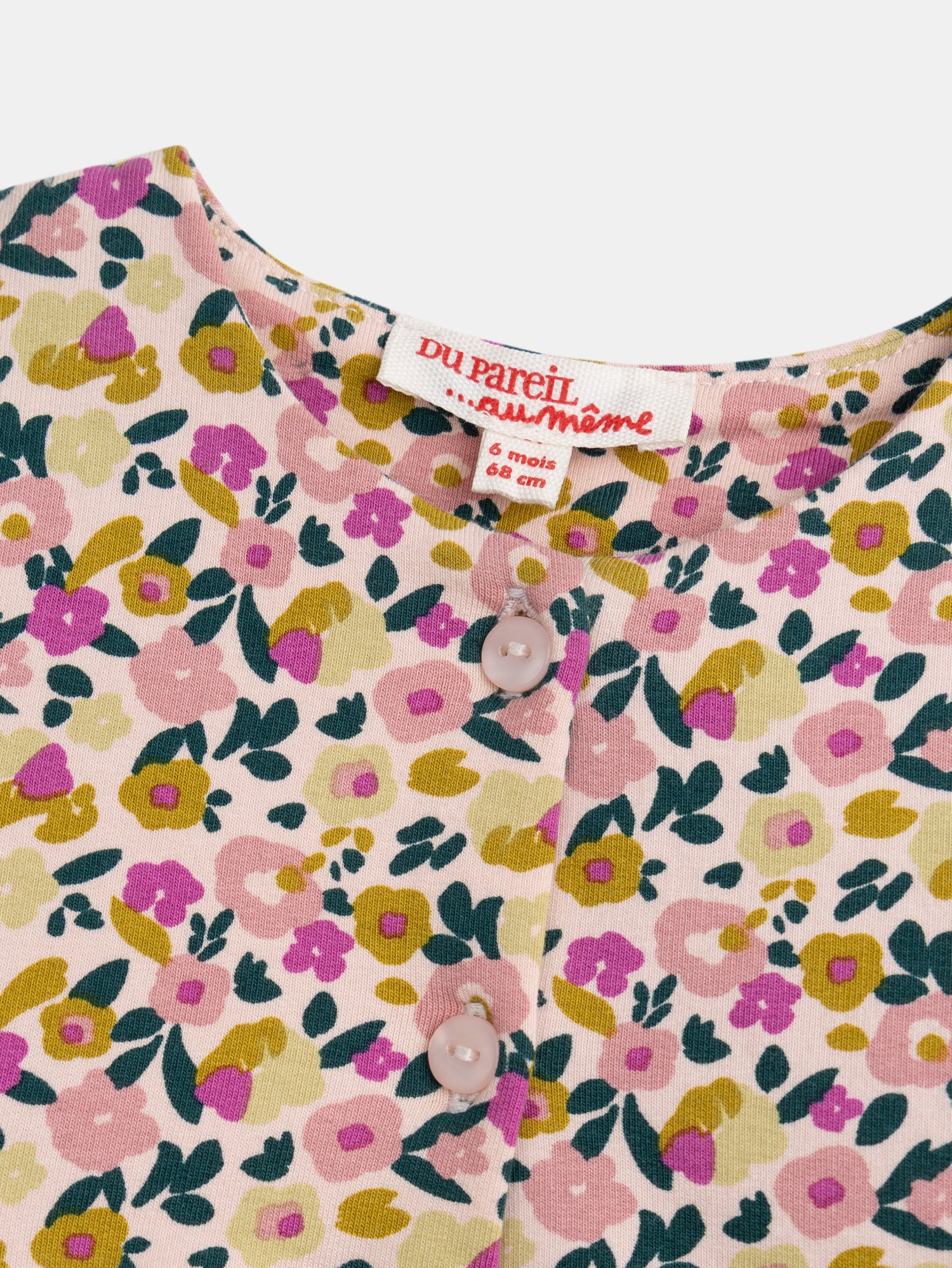 Printed dress and legging "Wild Campus" set for baby girl
