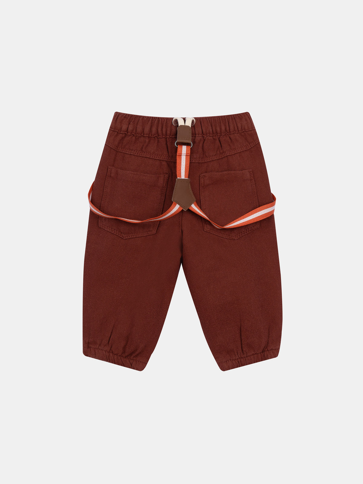 Morgon colored suspender pants for baby boy