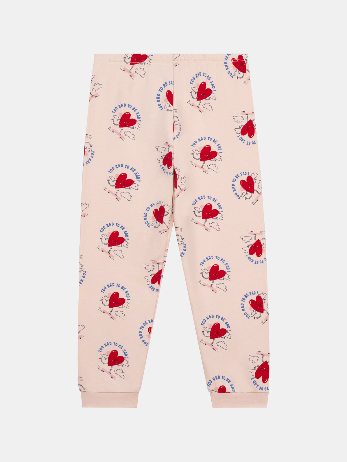 Pink Brushed Fleece Pajamas "My Heart Beats for Riding" for Girls