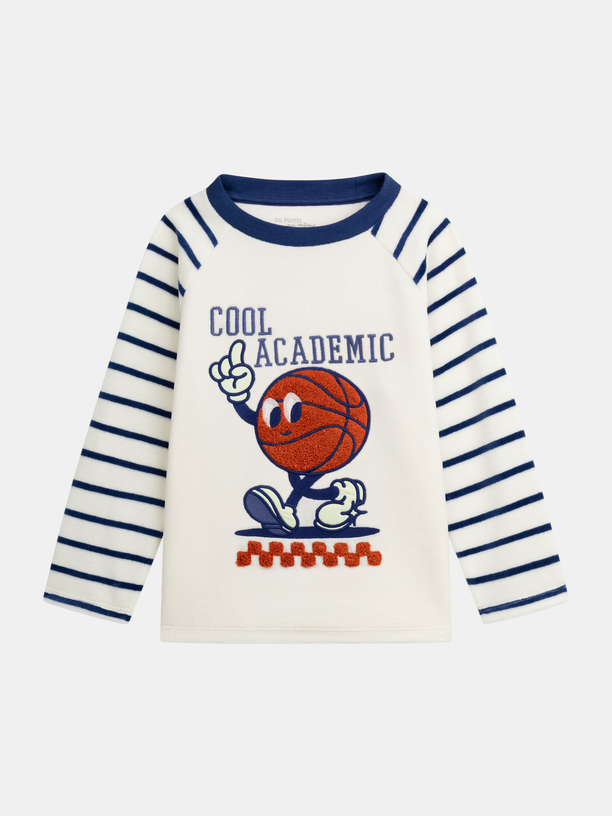 2-piece phosphorescent velour pajamas "Cool Academic" for boys