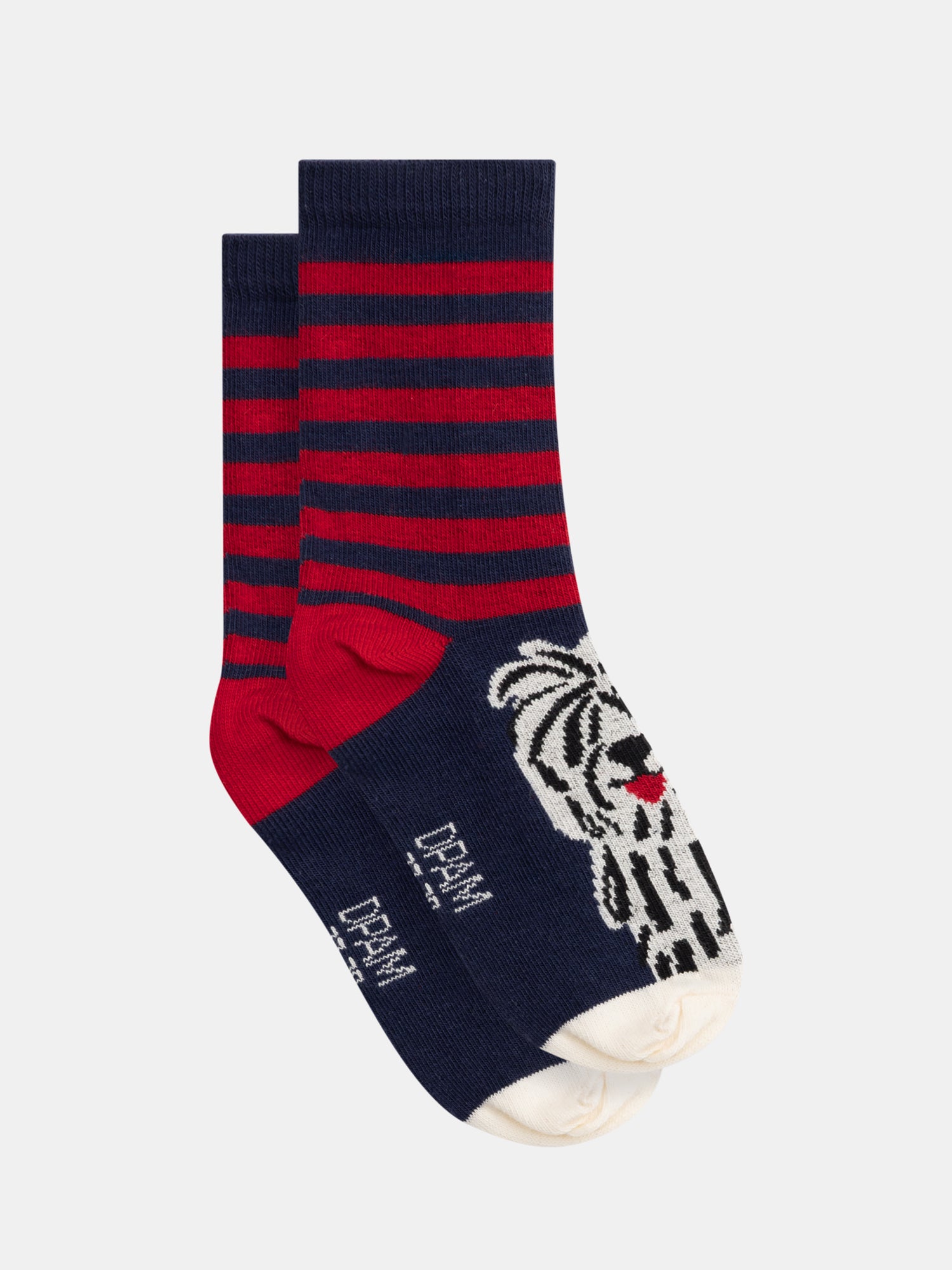 Striped Socks with Dog Pattern for Boys
