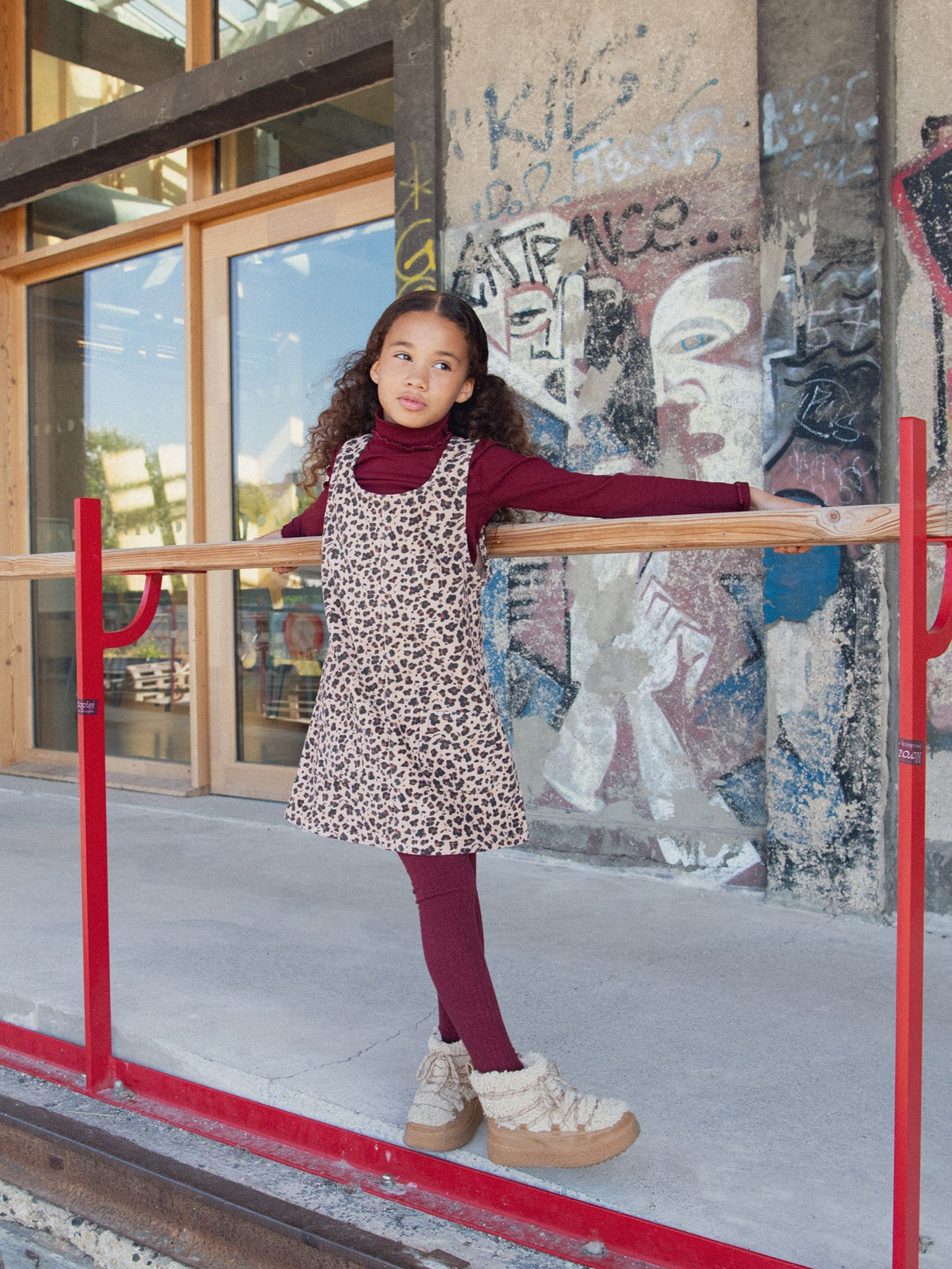 Leopard Print Dress for Girls