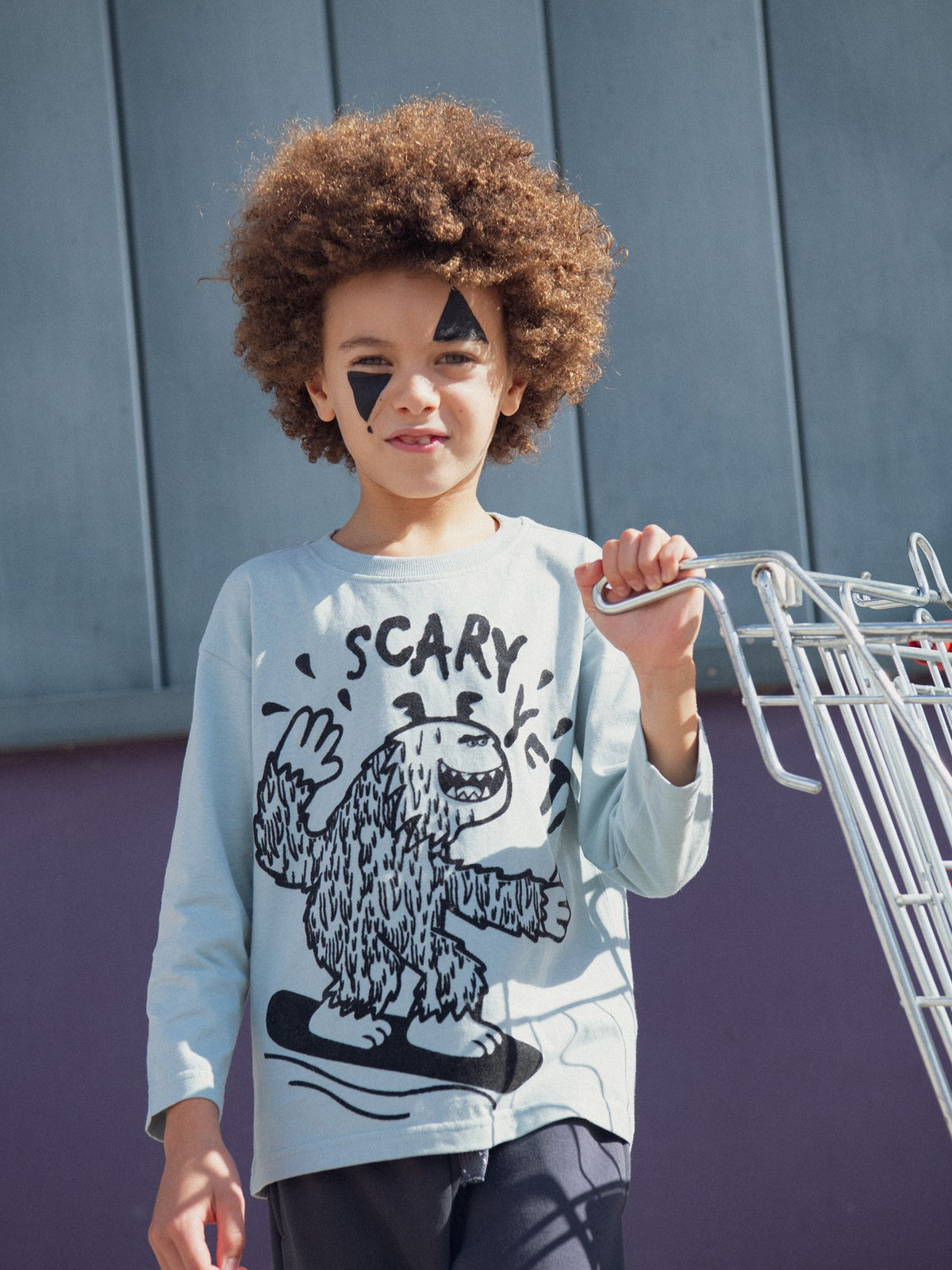 Pink Long Sleeve Unicorn Animation T-shirt for Girls