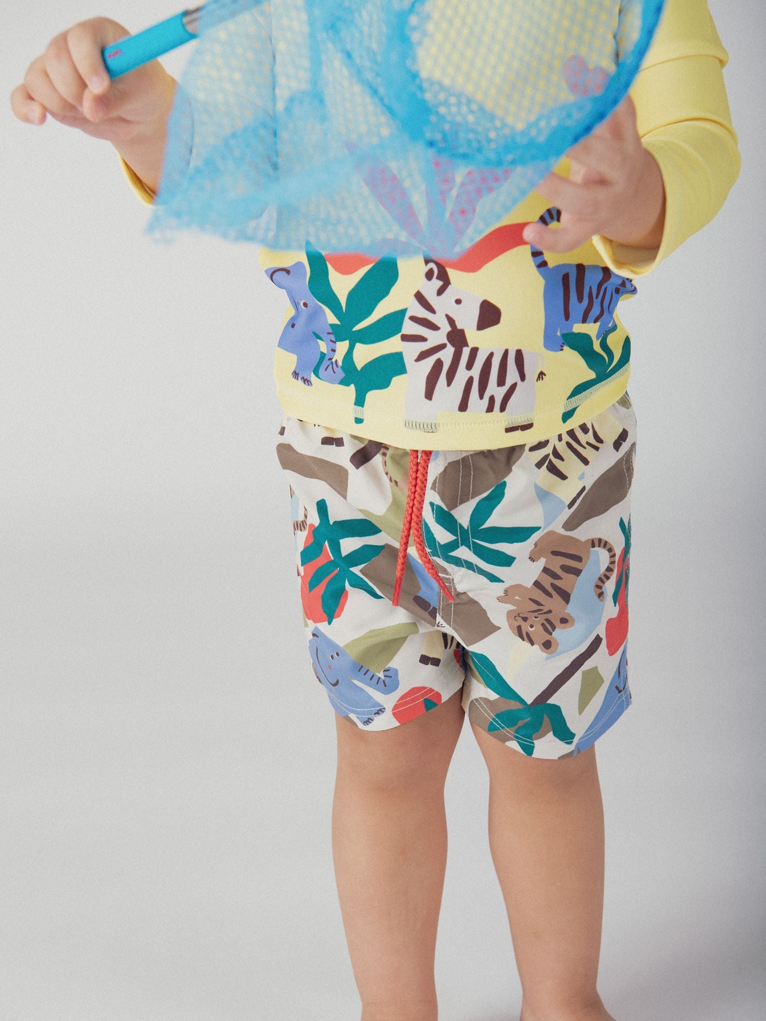 Animal printed swim shorts for boys