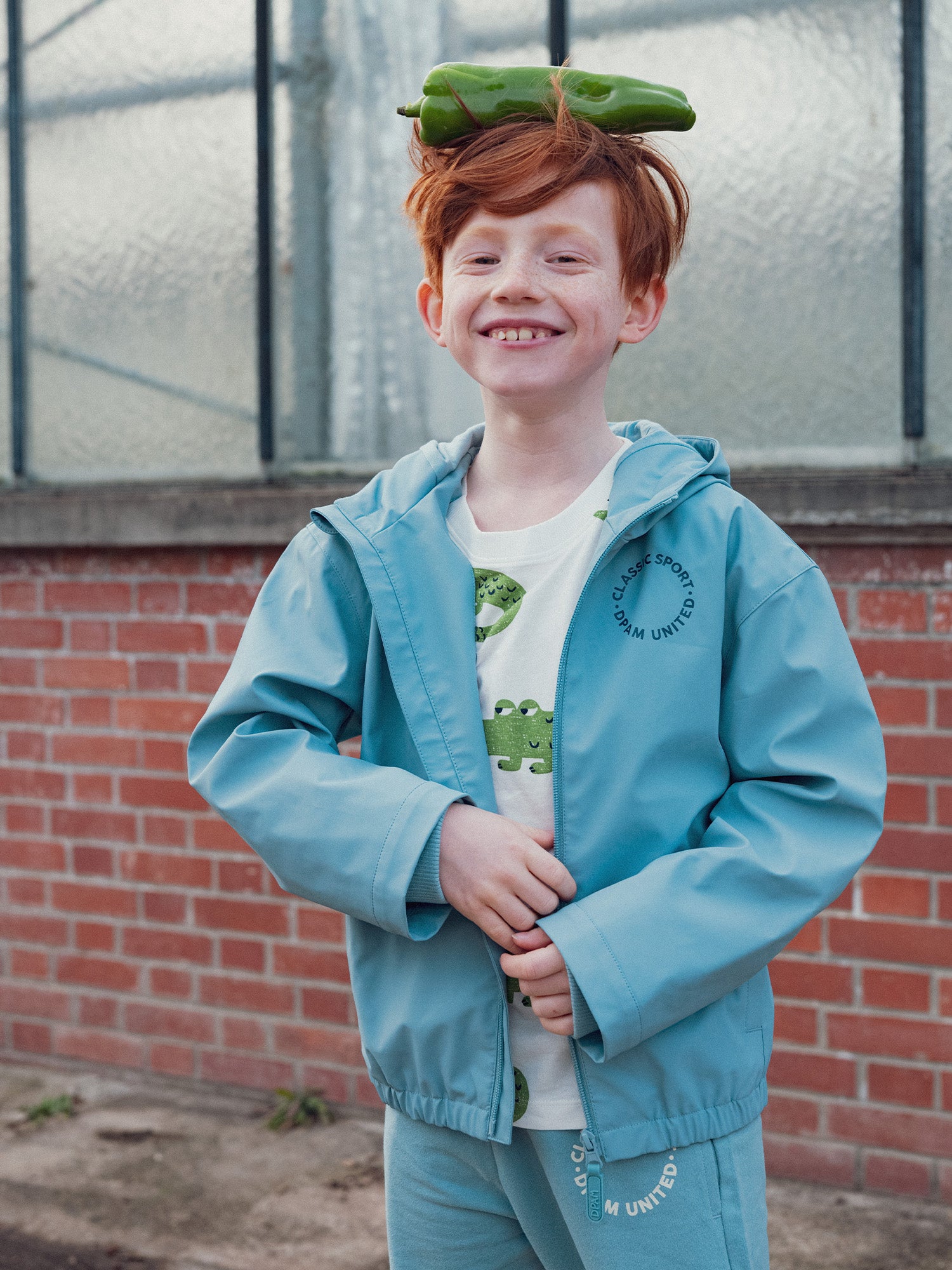 Blue Hooded Raincoat for Boys