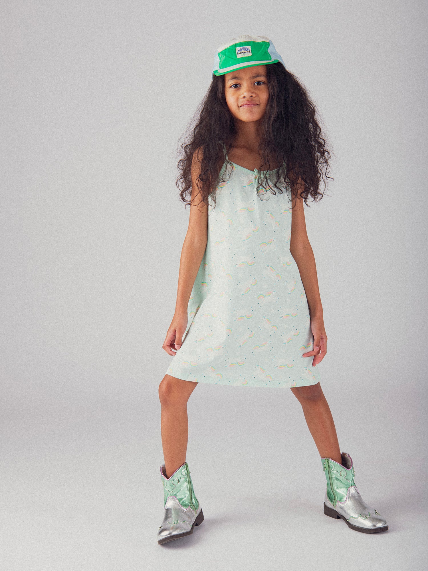 Phosphorescent Nightgown Printed with "Magical Unicorns" for Girl