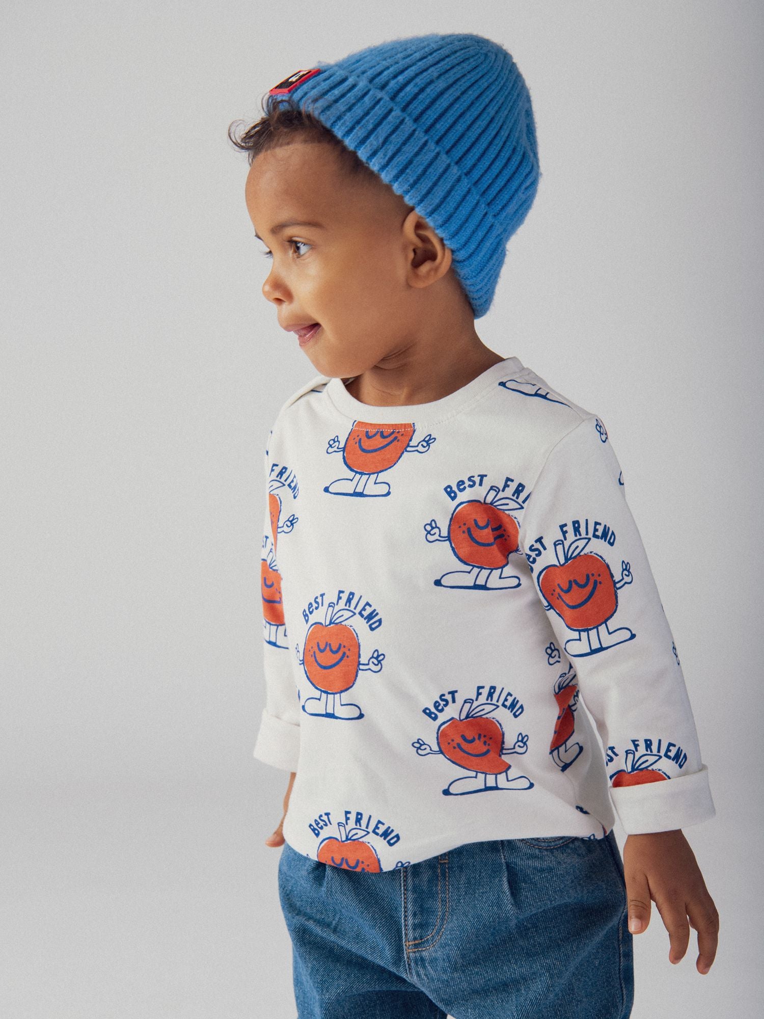 Reversible Fruit Pattern T-Shirt for Baby Boys