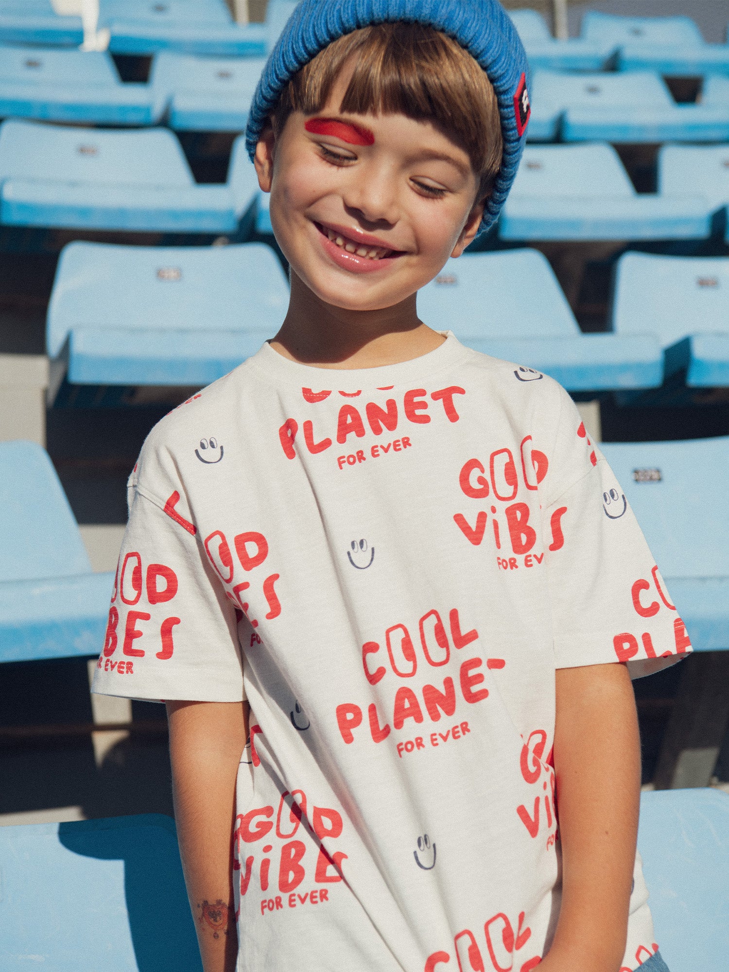 Ecru Short Sleeve T-Shirt for Boys