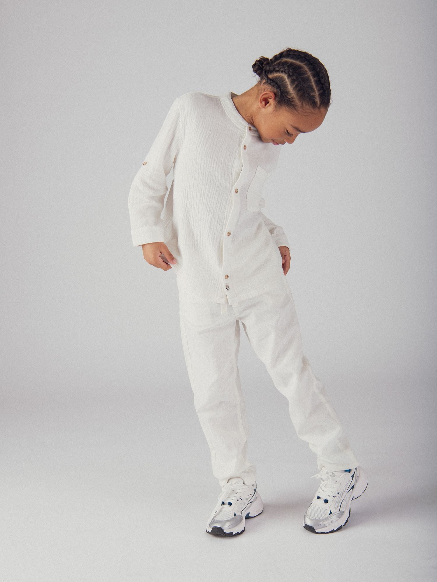 Beige Pants with Pockets for Boys