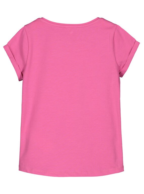 Girls' reversible sequin T-shirt GABLETI1 / 19W90191TMCD305