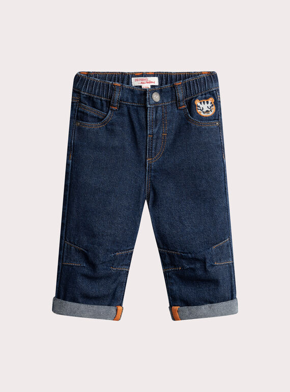 Dark denim jeans for baby boy  VUKOJEAN / 24WG1031JEAP274